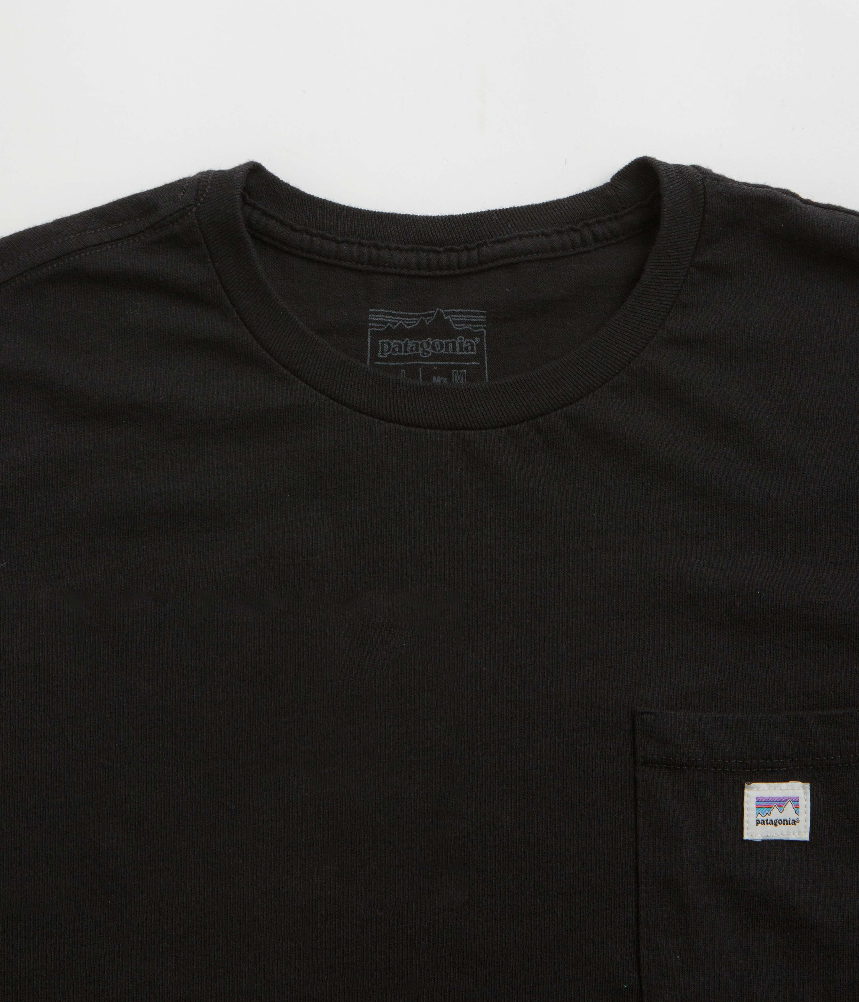 Patagonia Shop Sticker Pocket Responsibili-Tee T-Shirt - Black - Image 3