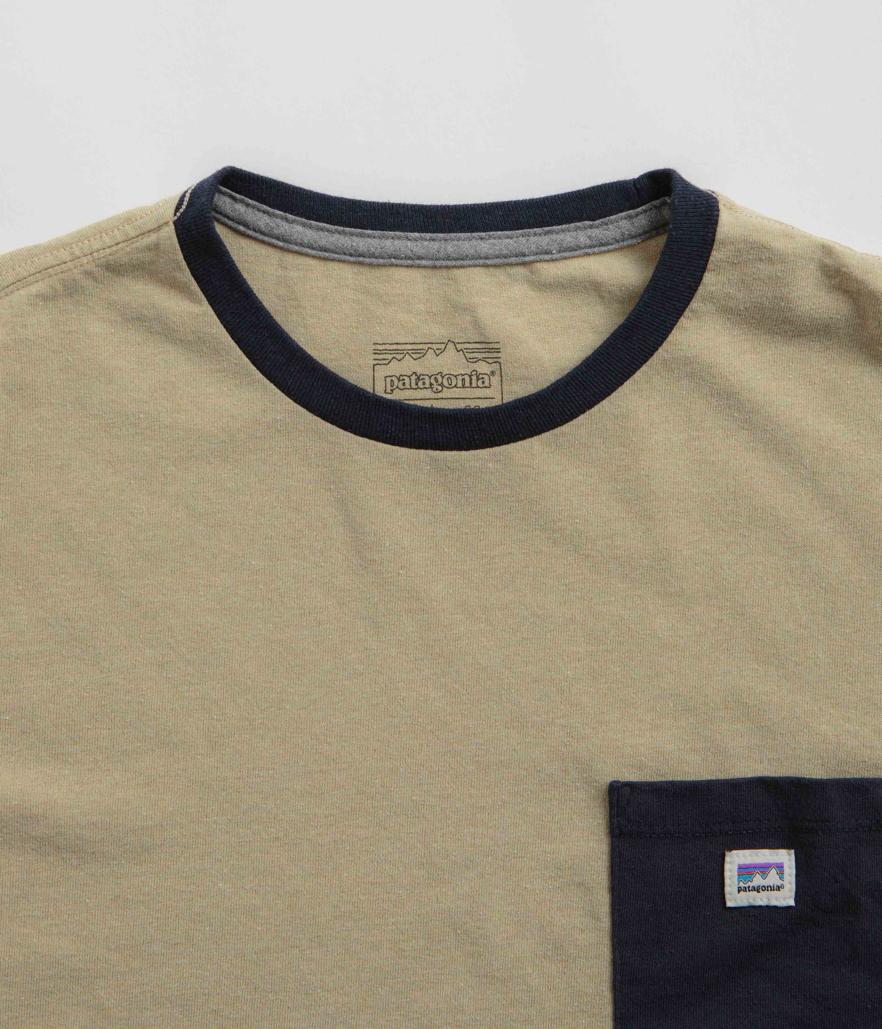 Patagonia Shop Sticker Pocket Responsibili-Tee T-Shirt - Nautilus Tan - Image 3