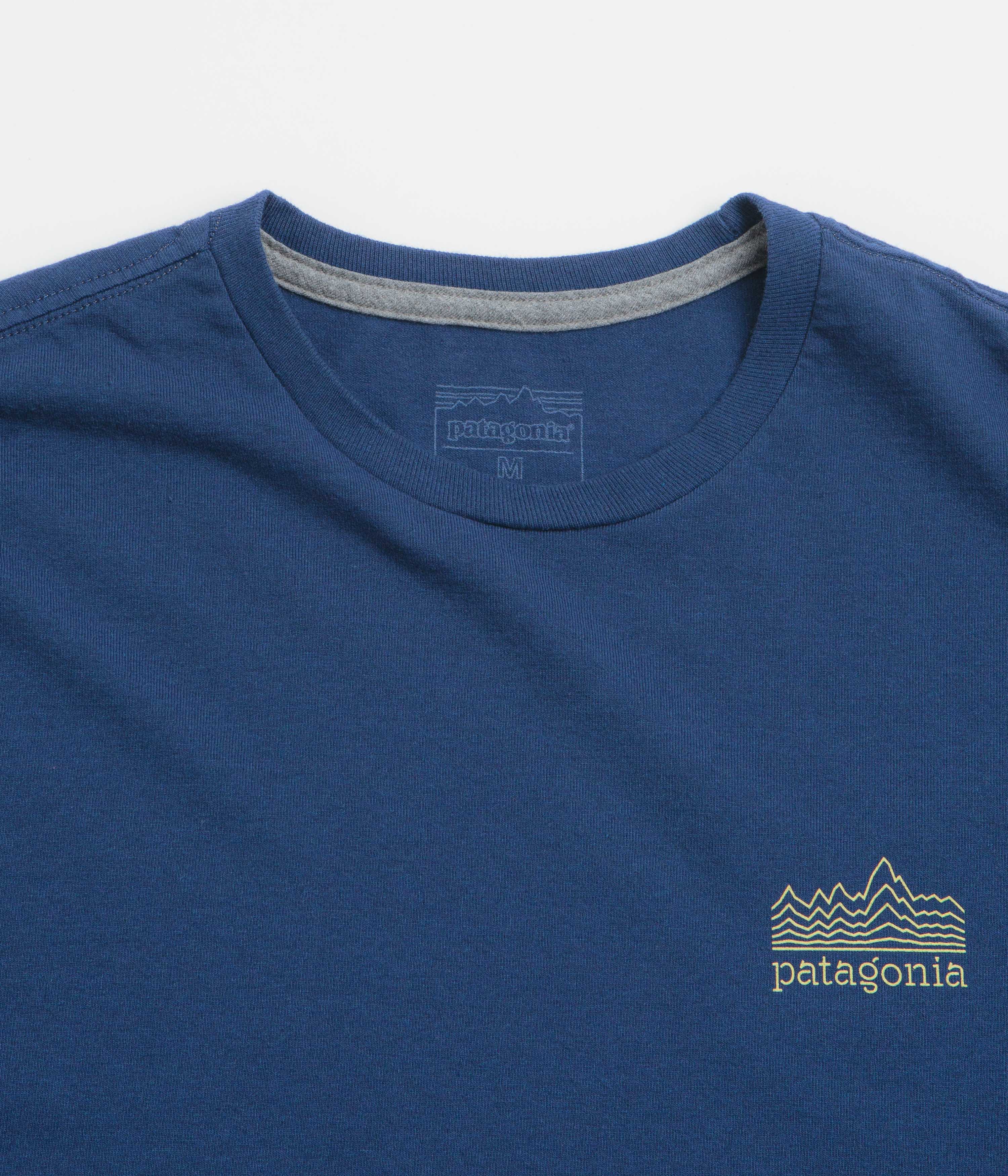 Patagonia Strataspire Responsibili-Tee T-Shirt - Clement Blue - Image 3