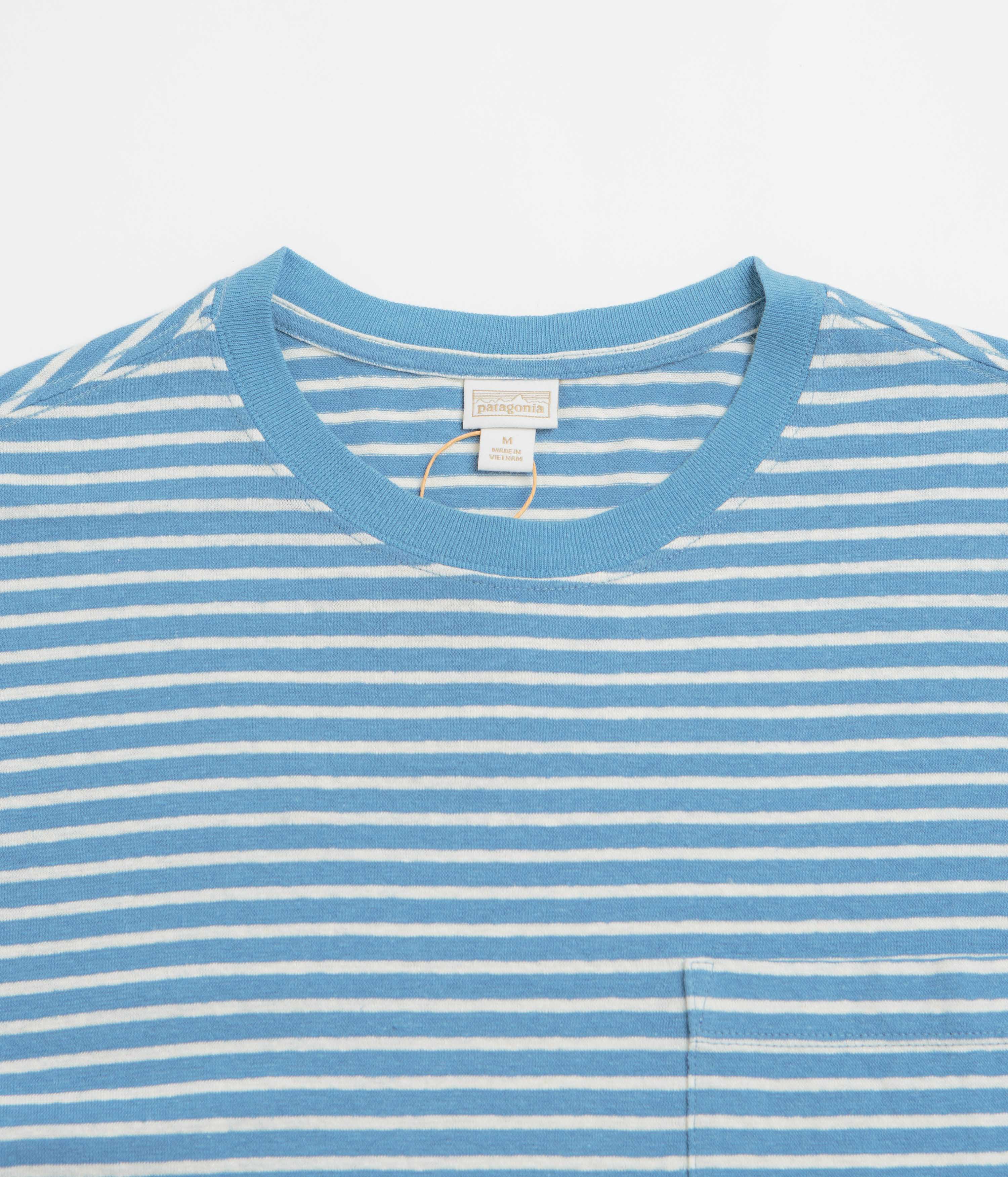 Patagonia Trail Harbor Pocket T-Shirt - Steps: Shore Blue - Image 2