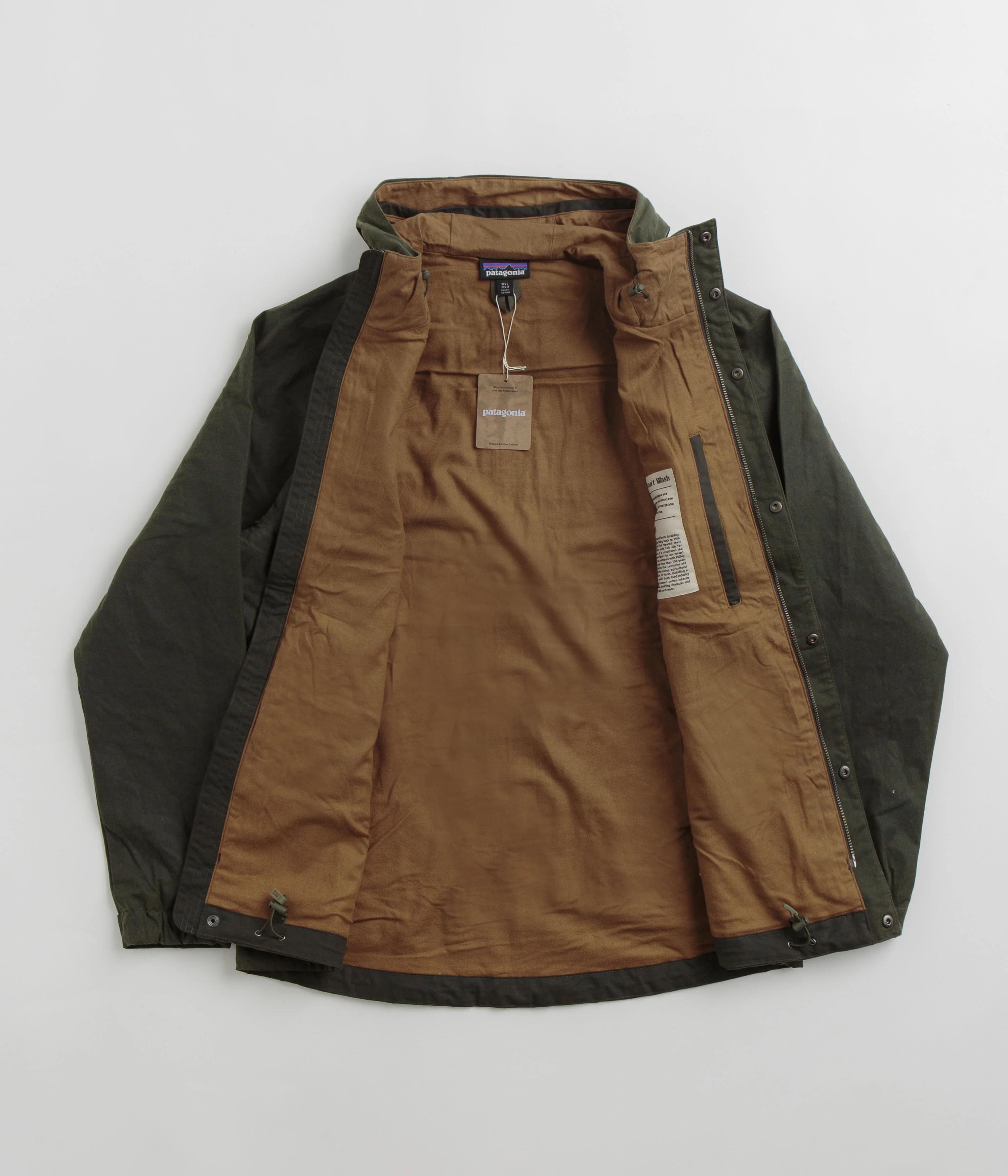 Patagonia Waxed Cotton Jacket - Basin Green - Image 2