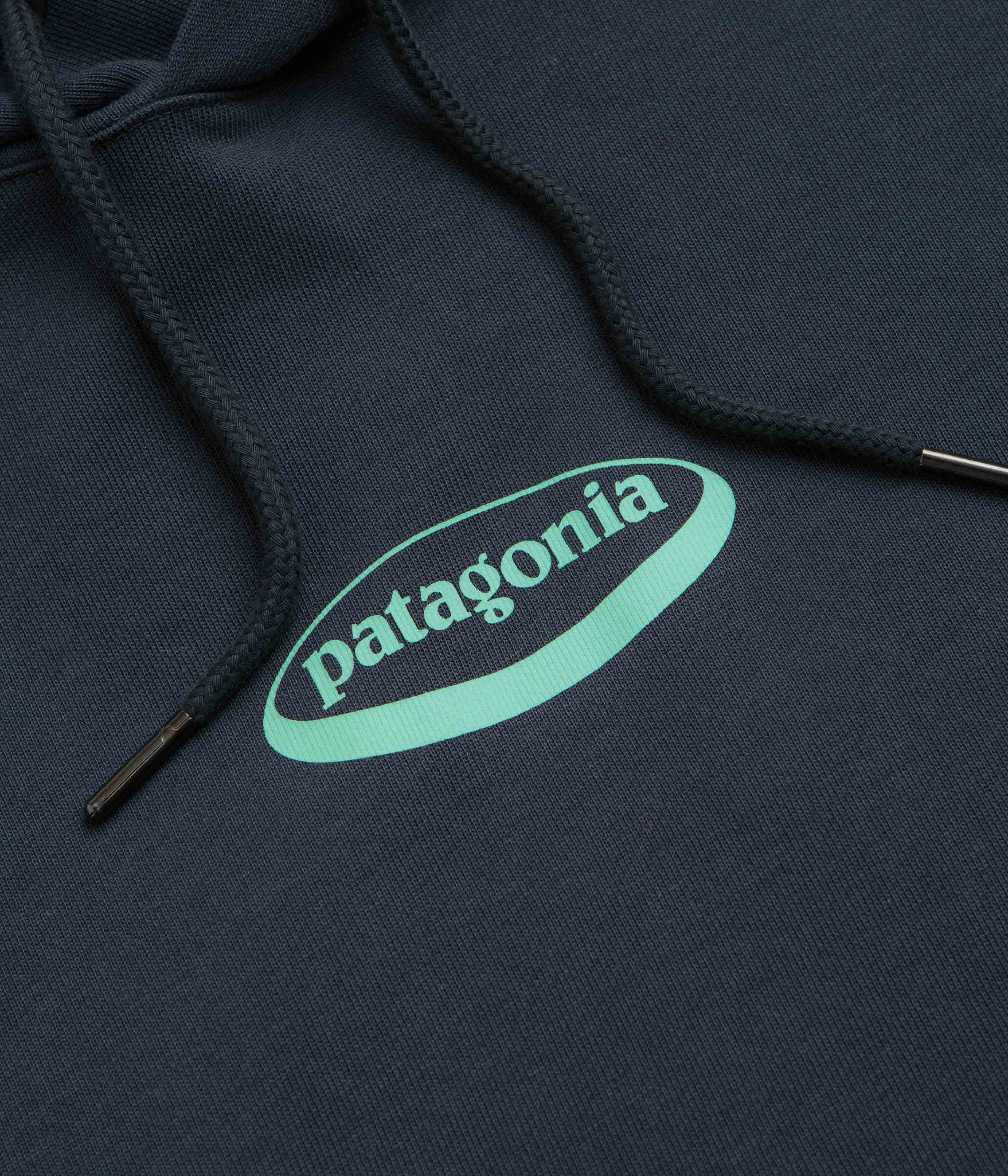 Patagonia Womens 95 Oval Logo Daily Hoodie - Smolder Blue: Moon Tripper - Image 4