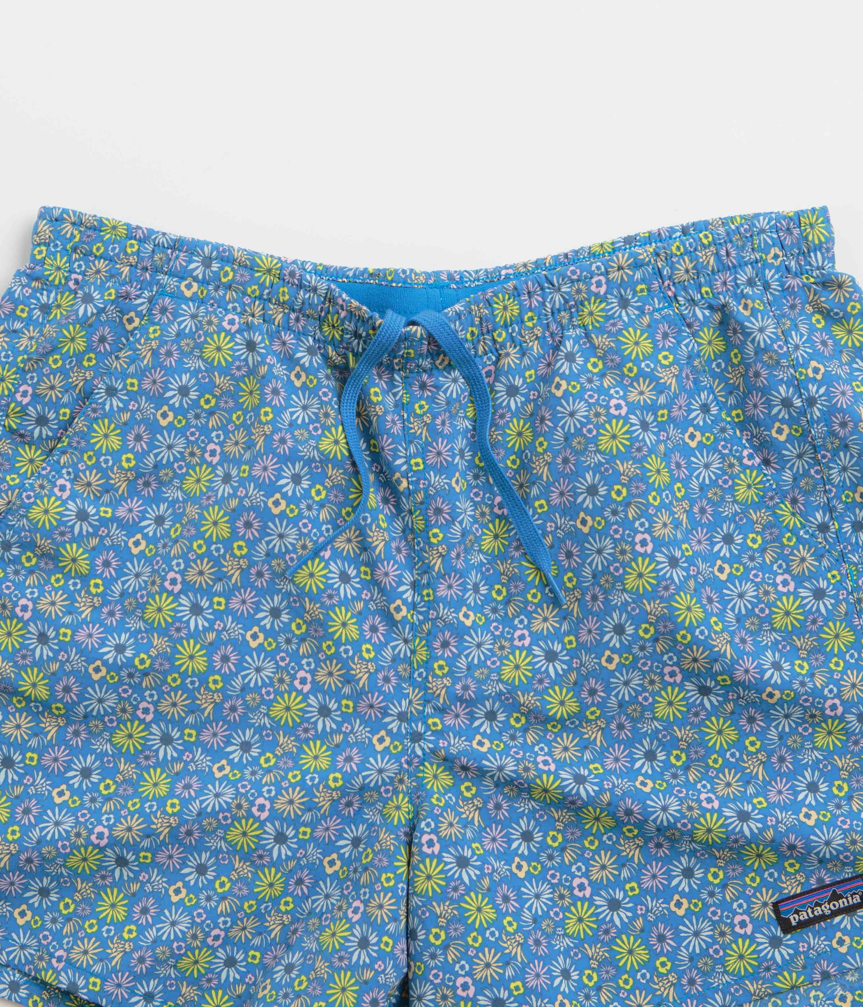 Patagonia Womens Baggies 5" Shorts - Floral Fun: Vessel Blue - Image 4