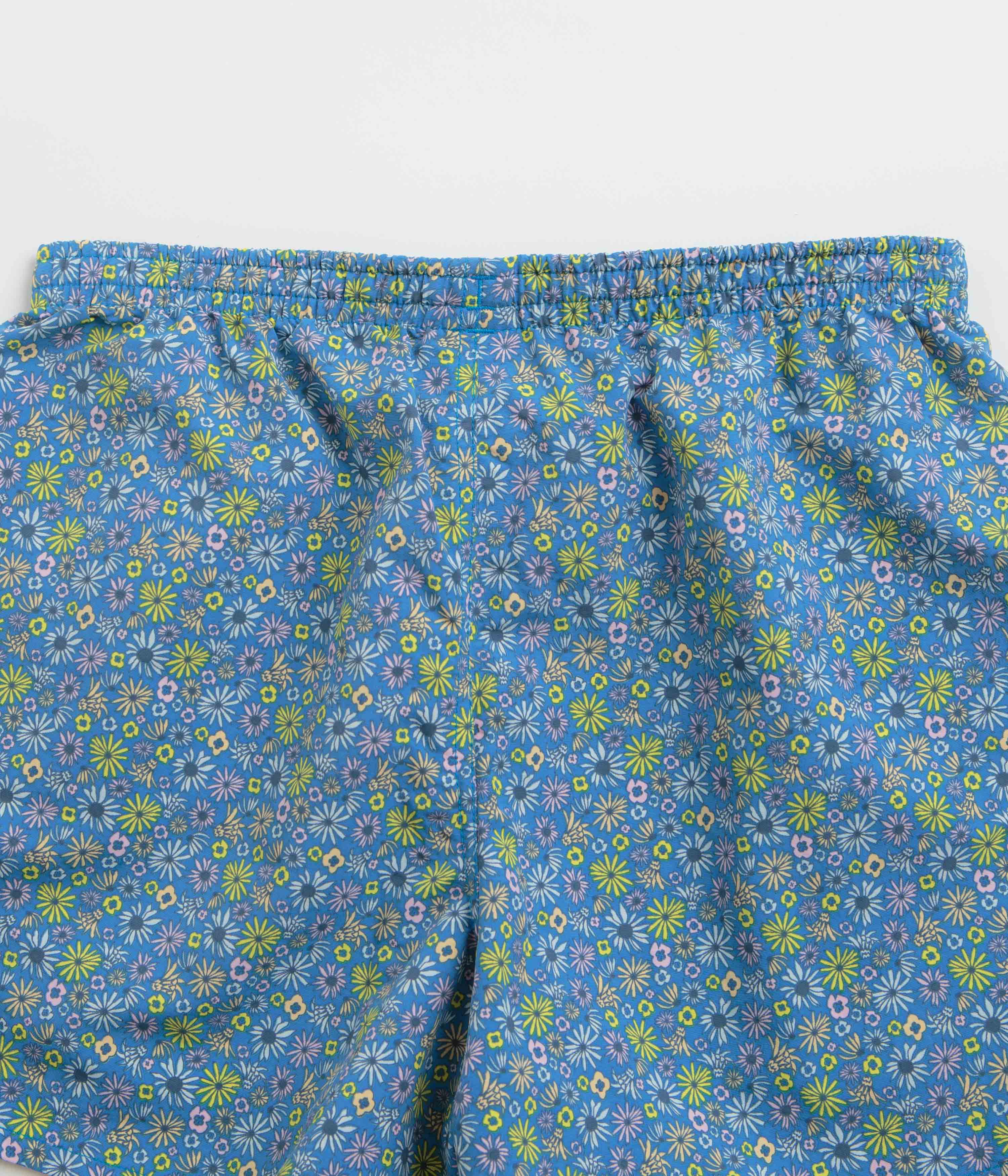 Patagonia Womens Baggies 5" Shorts - Floral Fun: Vessel Blue - Image 6