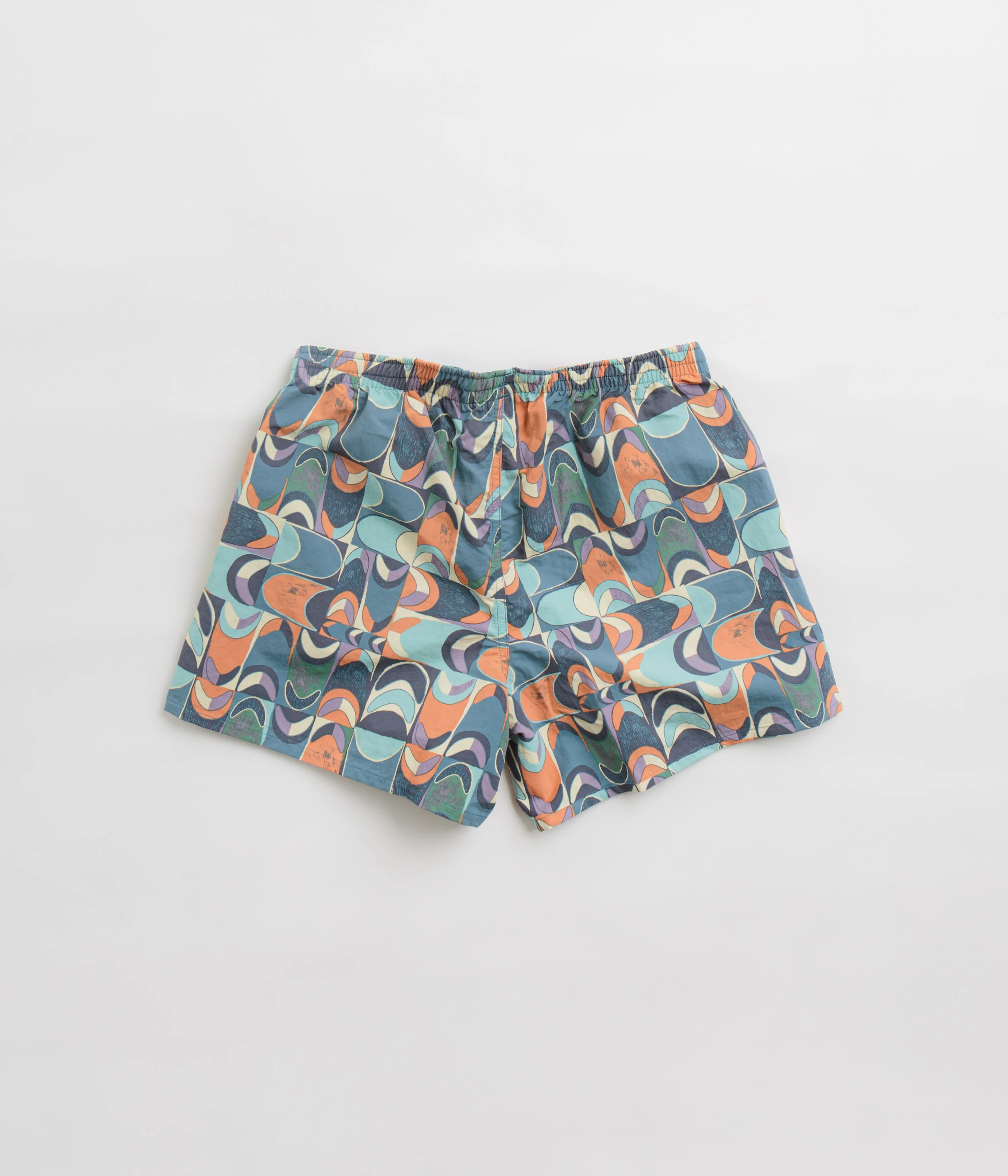 Patagonia Womens Baggies 5" Shorts - Swallowtail Geo: Still Blue - Image 3