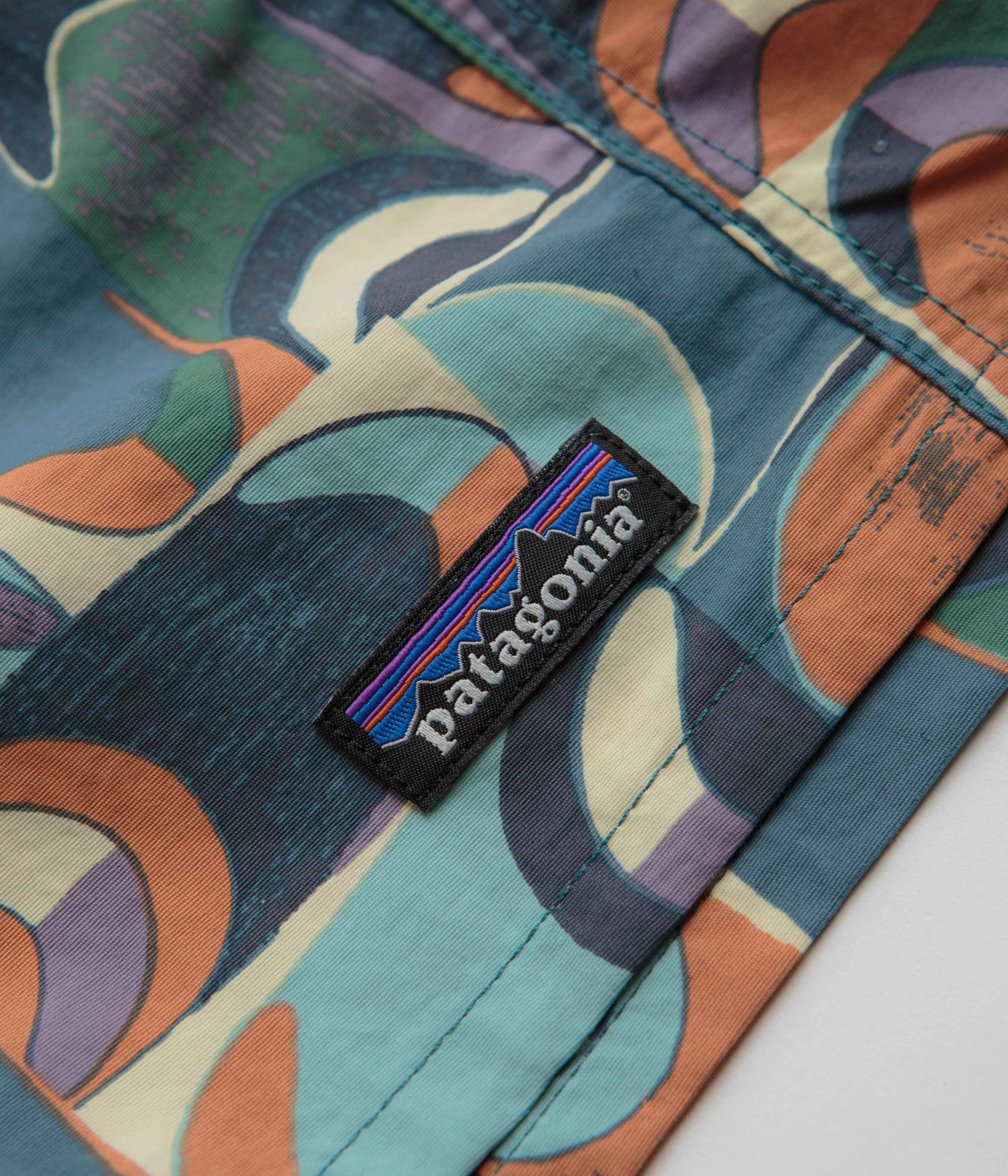 Patagonia Womens Baggies 5" Shorts - Swallowtail Geo: Still Blue - Image 6