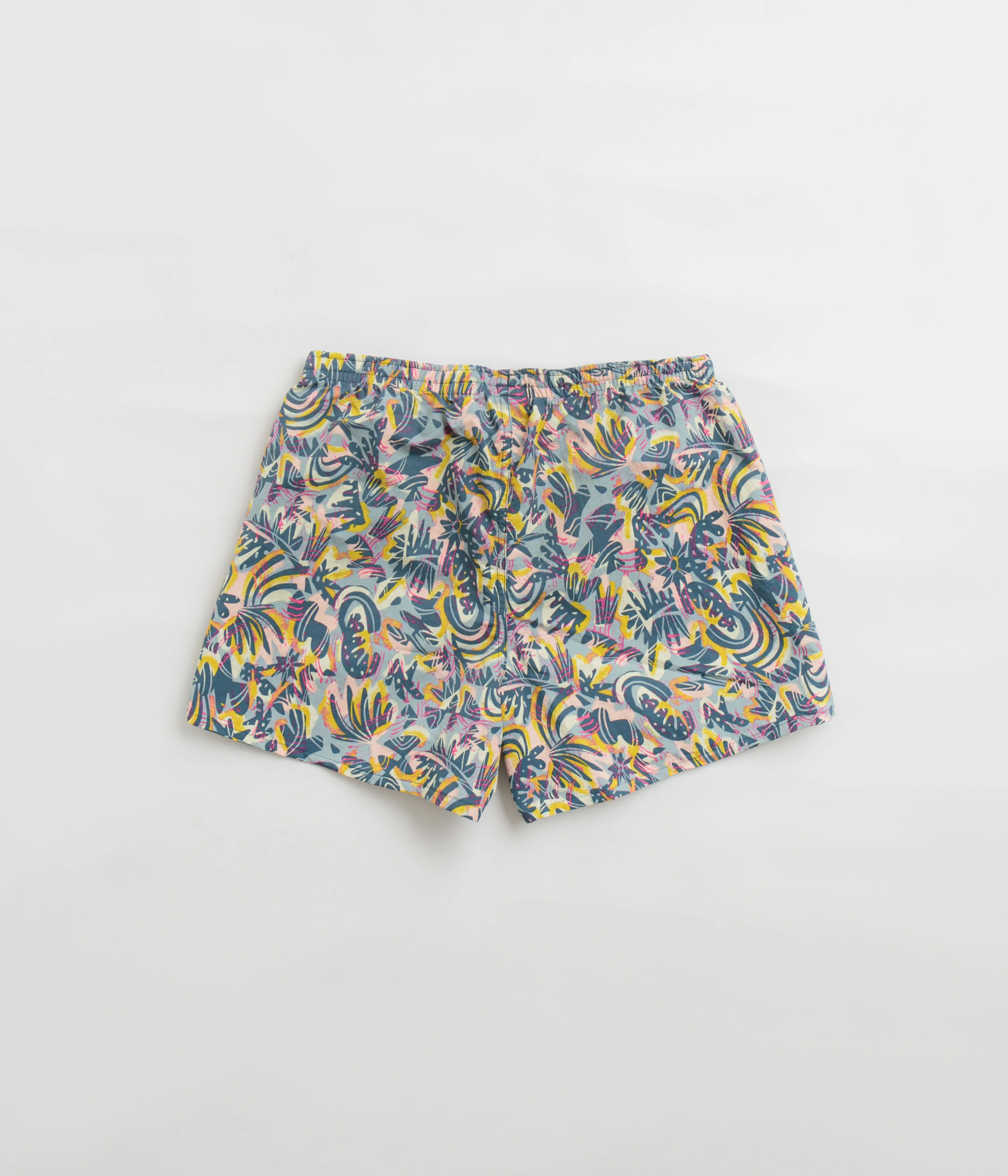 Patagonia Womens Baggies 5" Shorts - Wild Botanist: Tidal Teal - Image 3