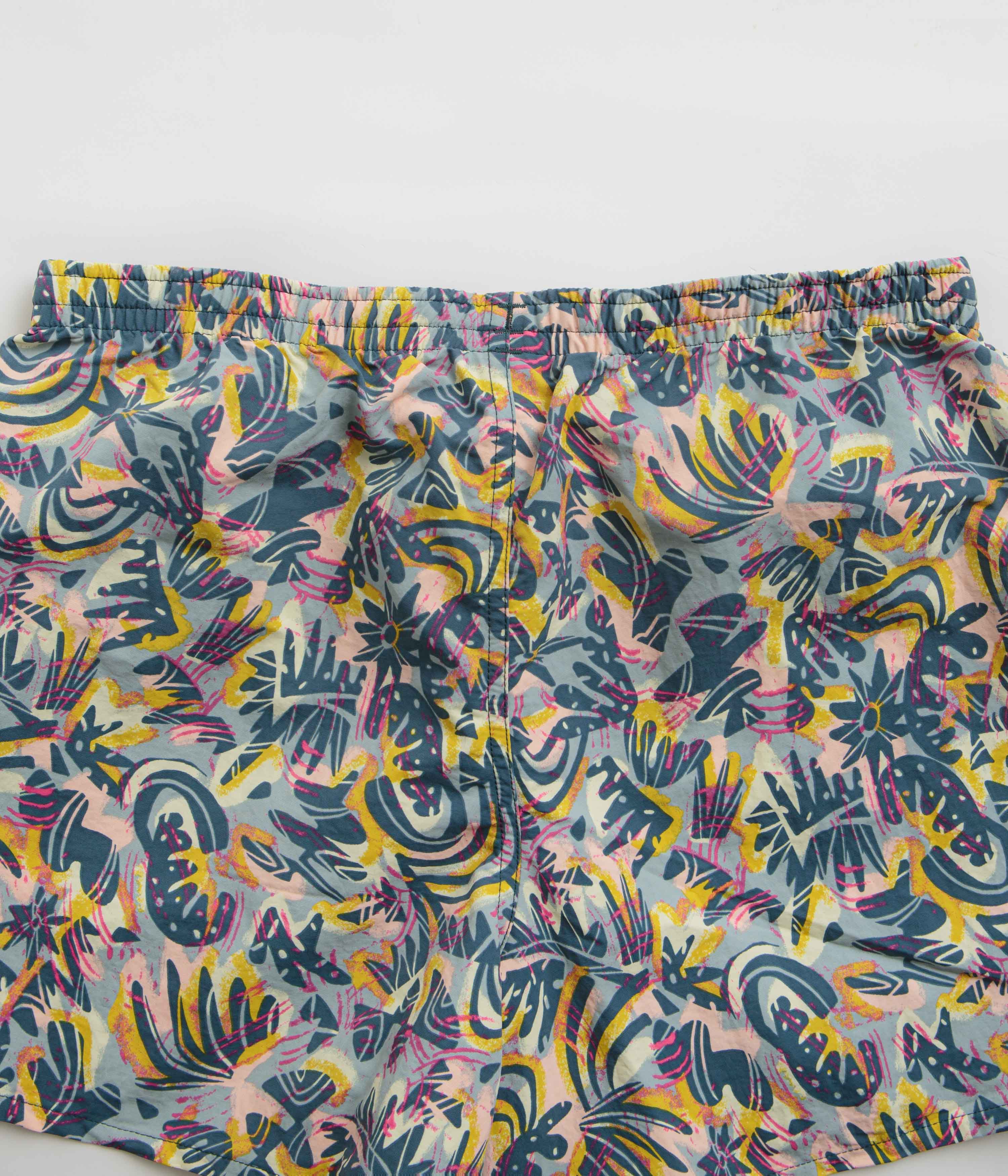 Patagonia Womens Baggies 5" Shorts - Wild Botanist: Tidal Teal - Image 5