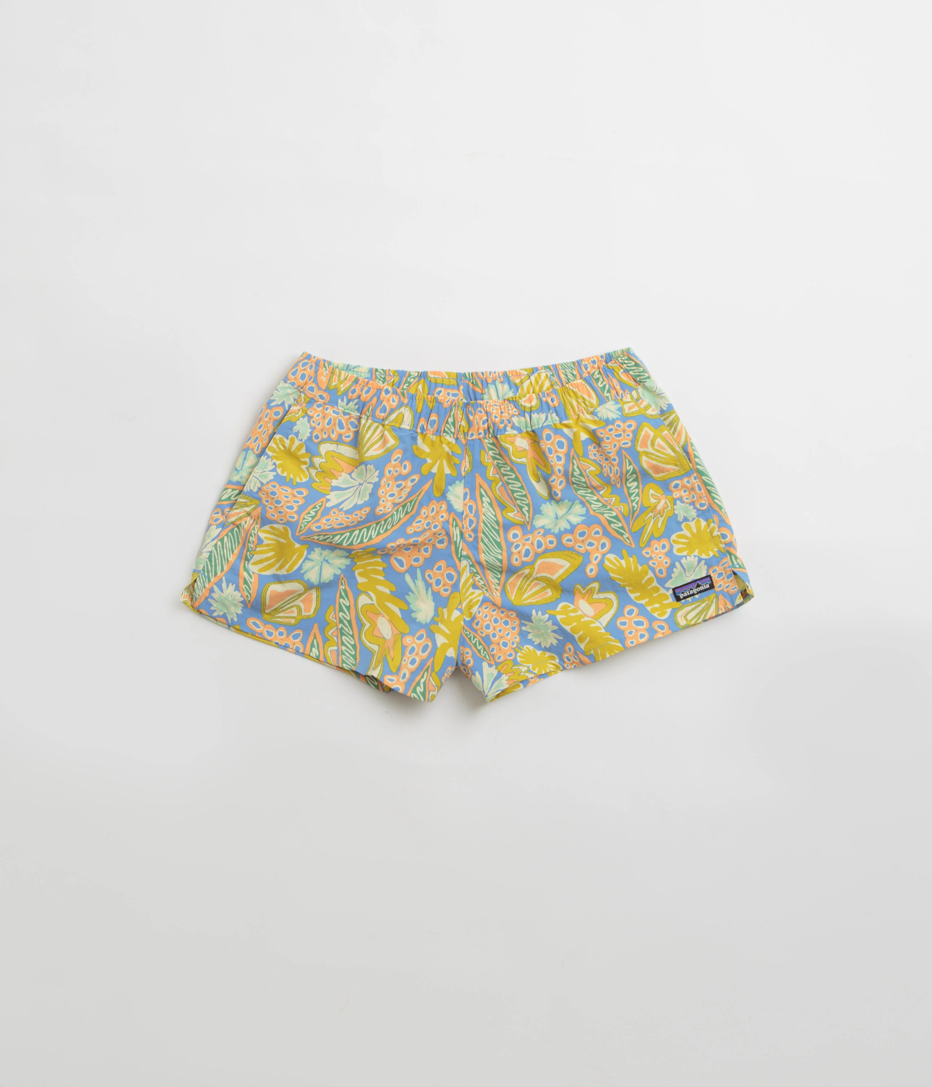 Patagonia Womens Barely Baggies 2.5" Shorts - Flourish: Abundant Blue