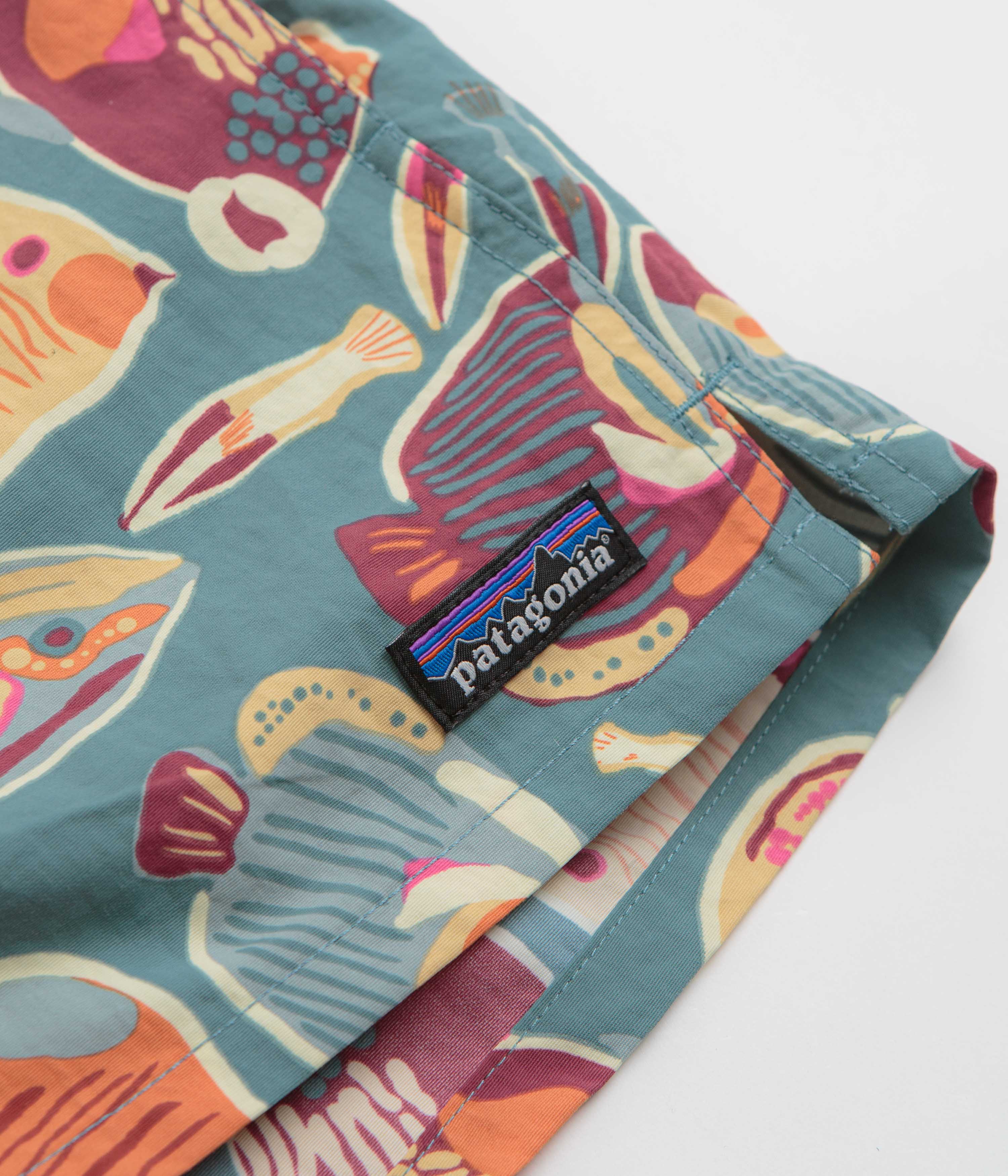 Patagonia Womens Barely Baggies 2.5" Shorts - Wrasse: Wetland Blue - Image 4