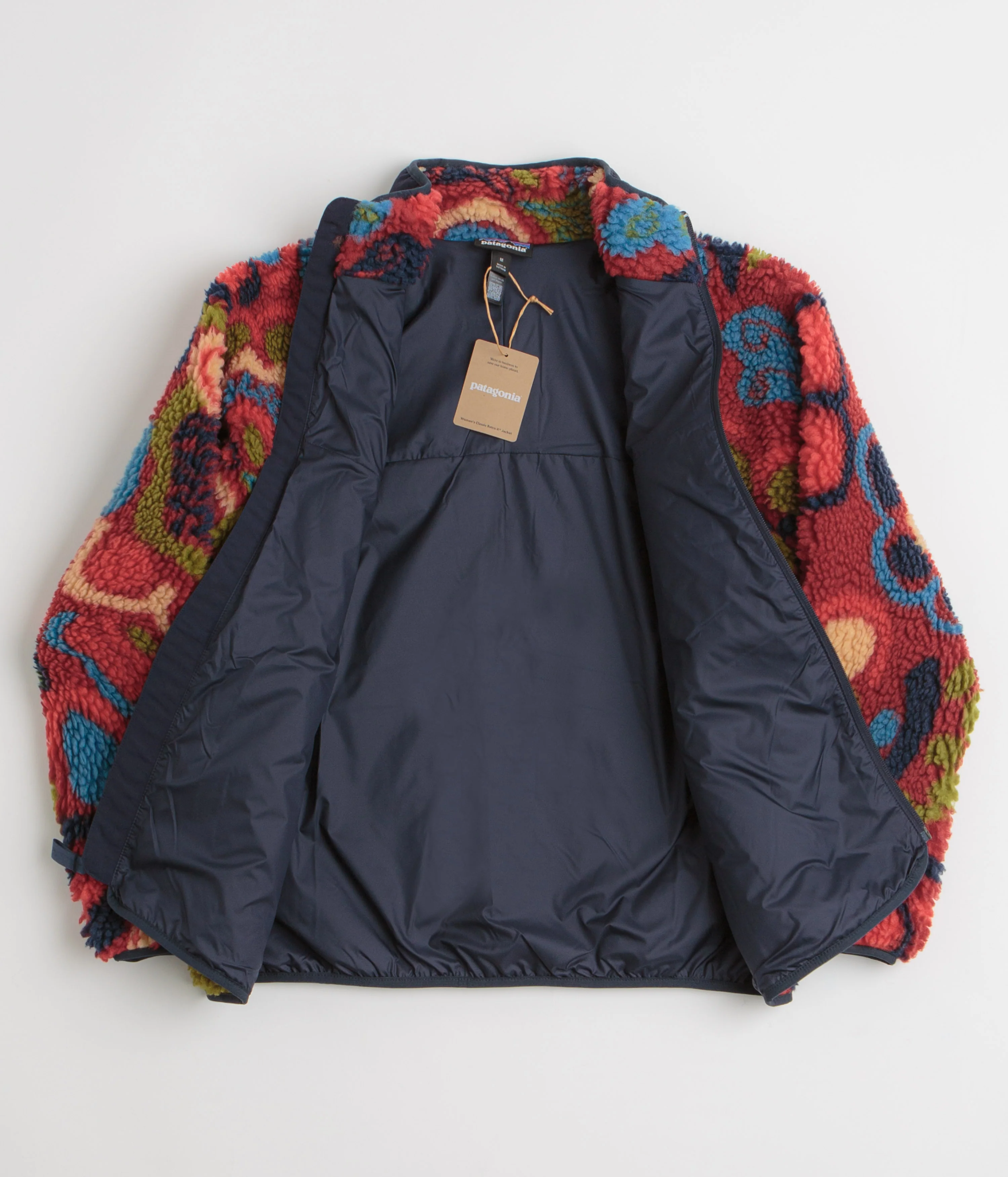 Patagonia Womens Classic Retro-X Jacket - River River: Amanita Red - Image 2