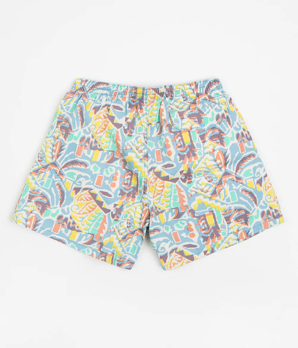 Patagonia Womens Funhoggers Shorts - Thriving Planet: Lago Blue - Image 3