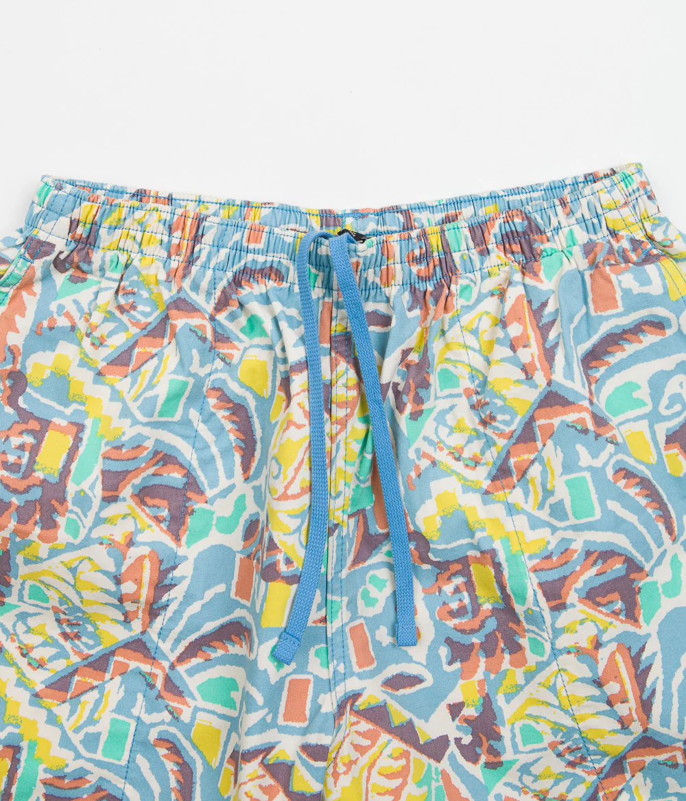 Patagonia Womens Funhoggers Shorts - Thriving Planet: Lago Blue - Image 4