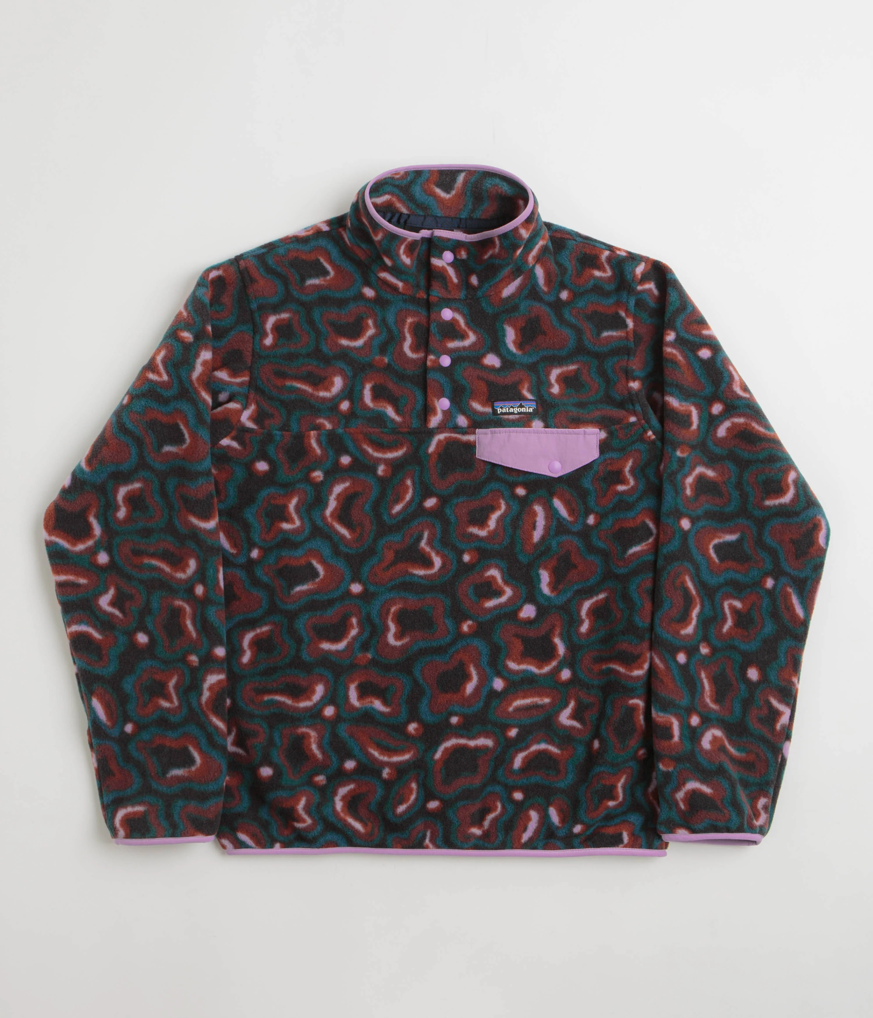 Patagonia Womens Lightweight Synchilla Snap-T Fleece - Soft Spirea: Dried Vanilla