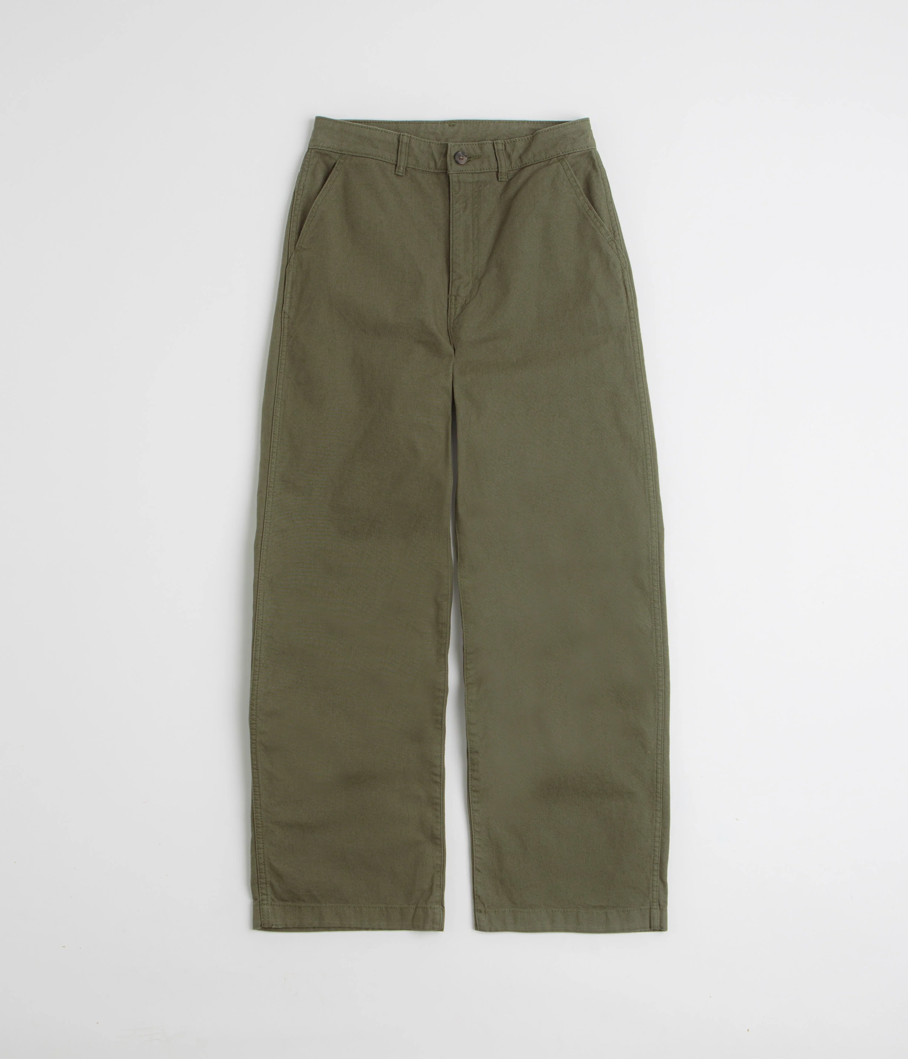 Patagonia Womens Point Reyes Canvas Wide Leg Pants - Basin Green
