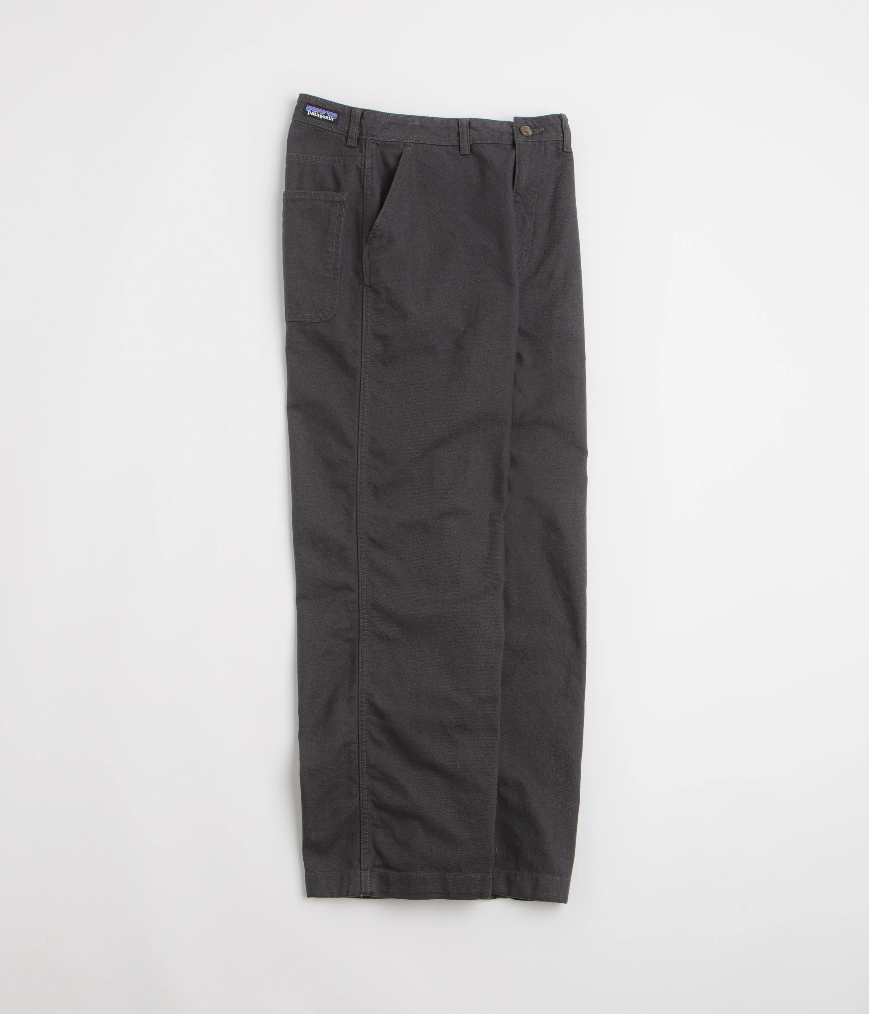 Patagonia Womens Point Reyes Canvas Wide Leg Pants - Ink Black - Image 2