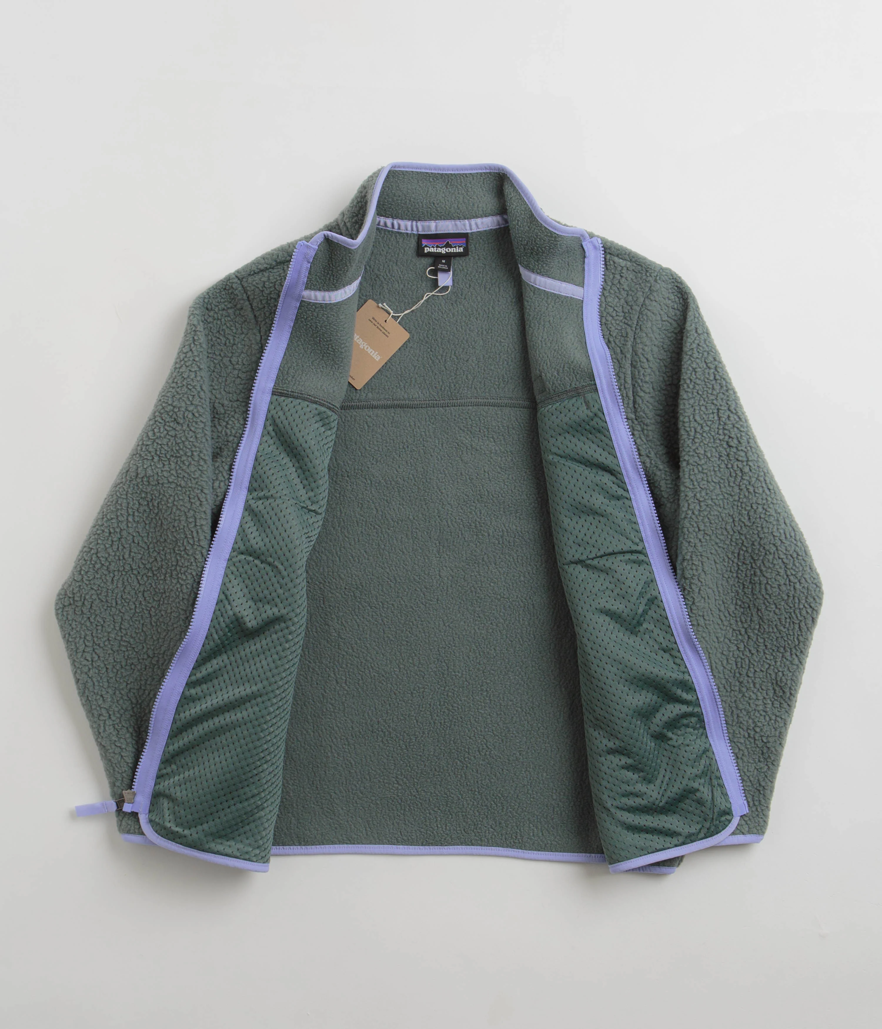 Patagonia Womens Retro Pile Fleece Jacket - Nouveau Green - Image 3
