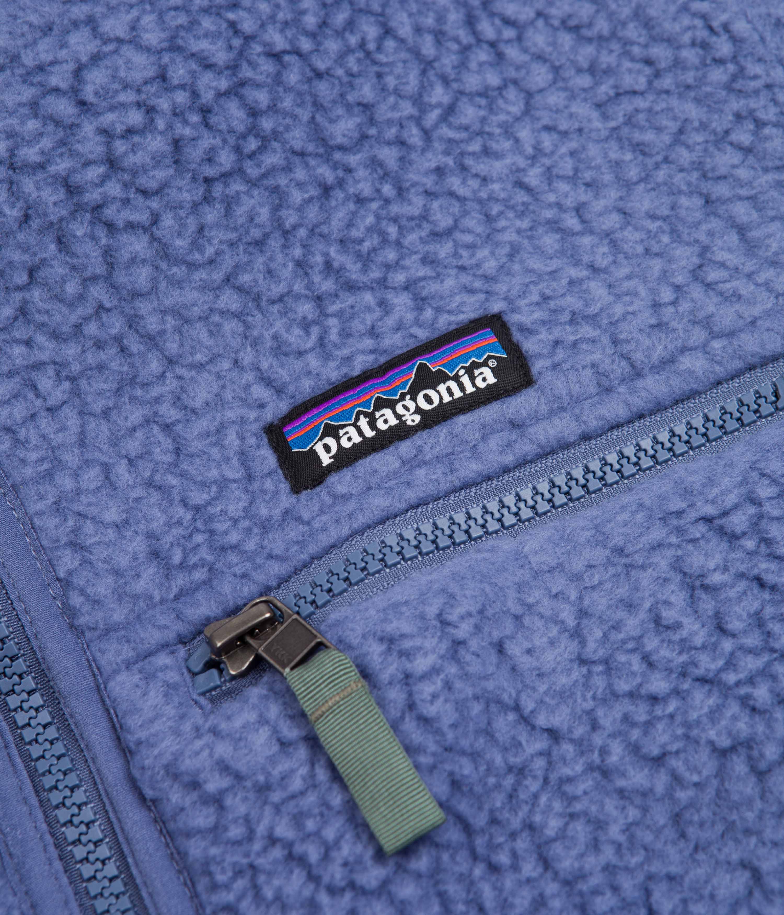 Patagonia Womens Retro Pile Hooded Fleece - Current Blue - Image 3