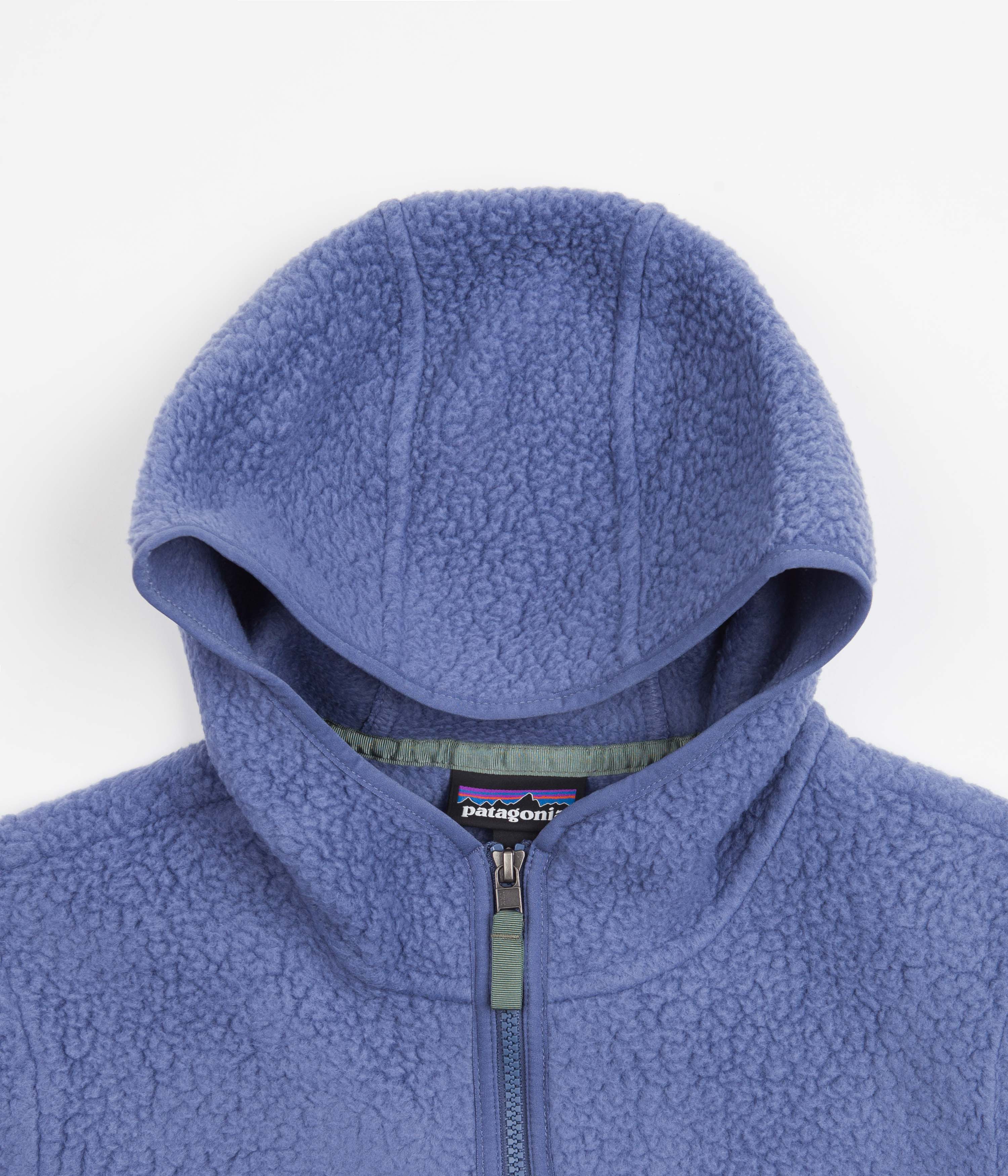 Patagonia Womens Retro Pile Hooded Fleece - Current Blue - Image 4