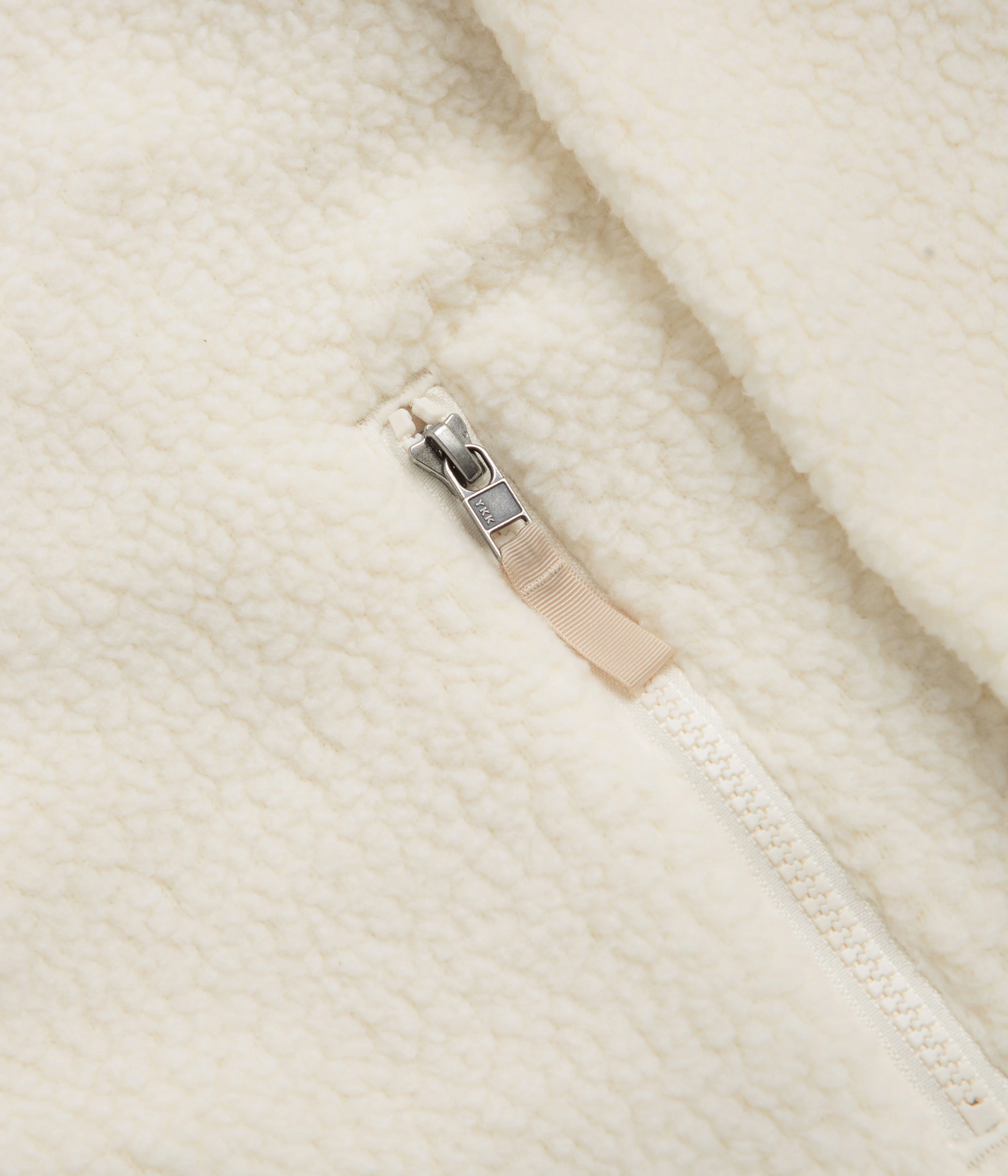 Patagonia Womens Retro Pile Hooded Fleece - Natural / Ellwood Green - Image 6