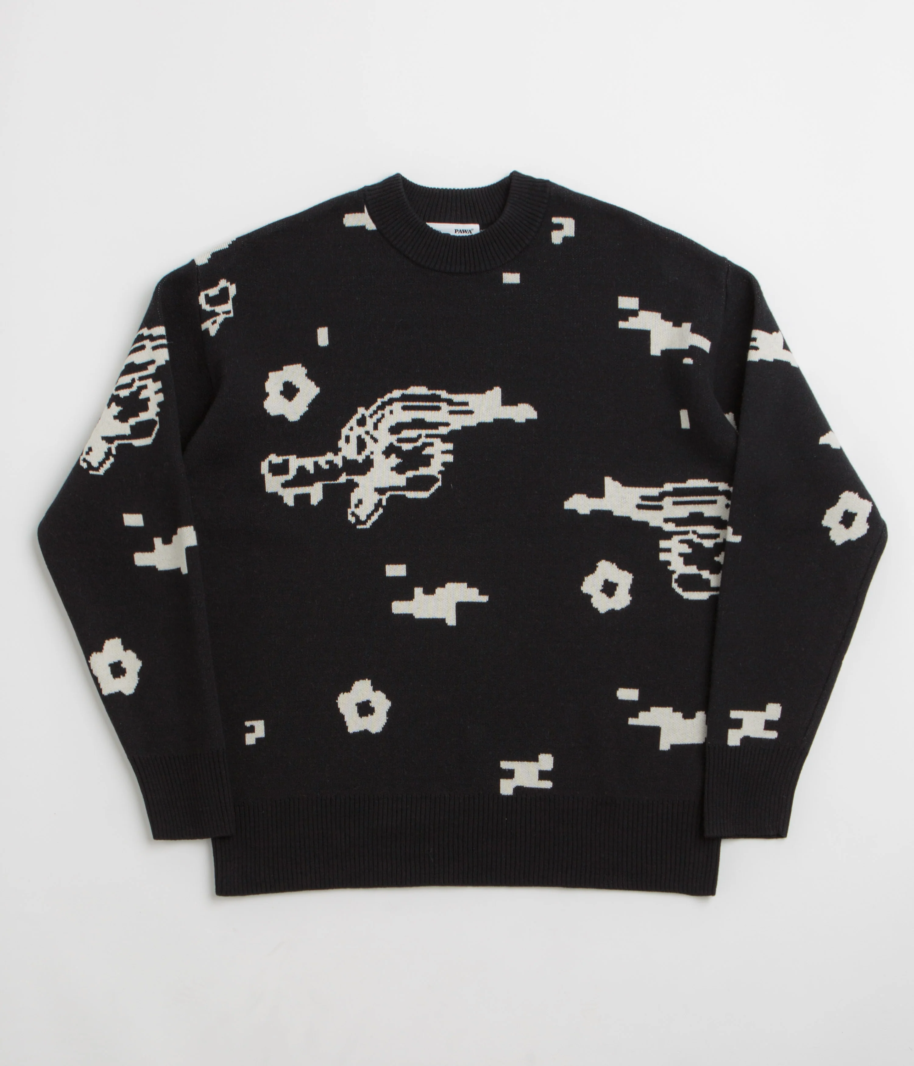 Pawa Speed Sports Digi Doggo Knit Sweatshirt - Black