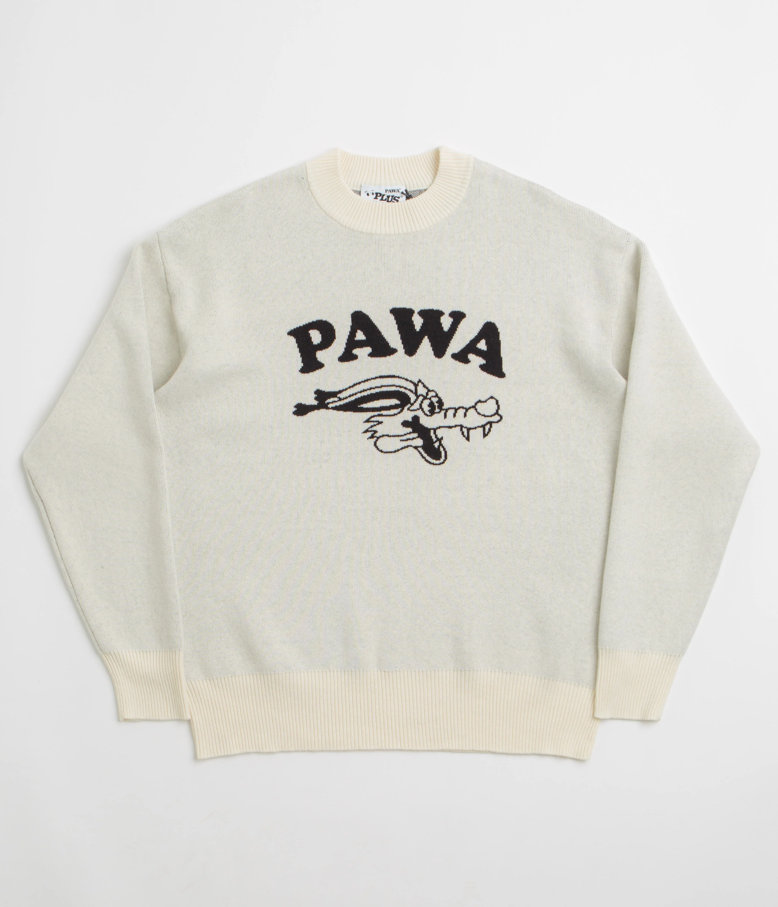 Pawa Speed Sports Doggo Knit Sweatshirt - Cream