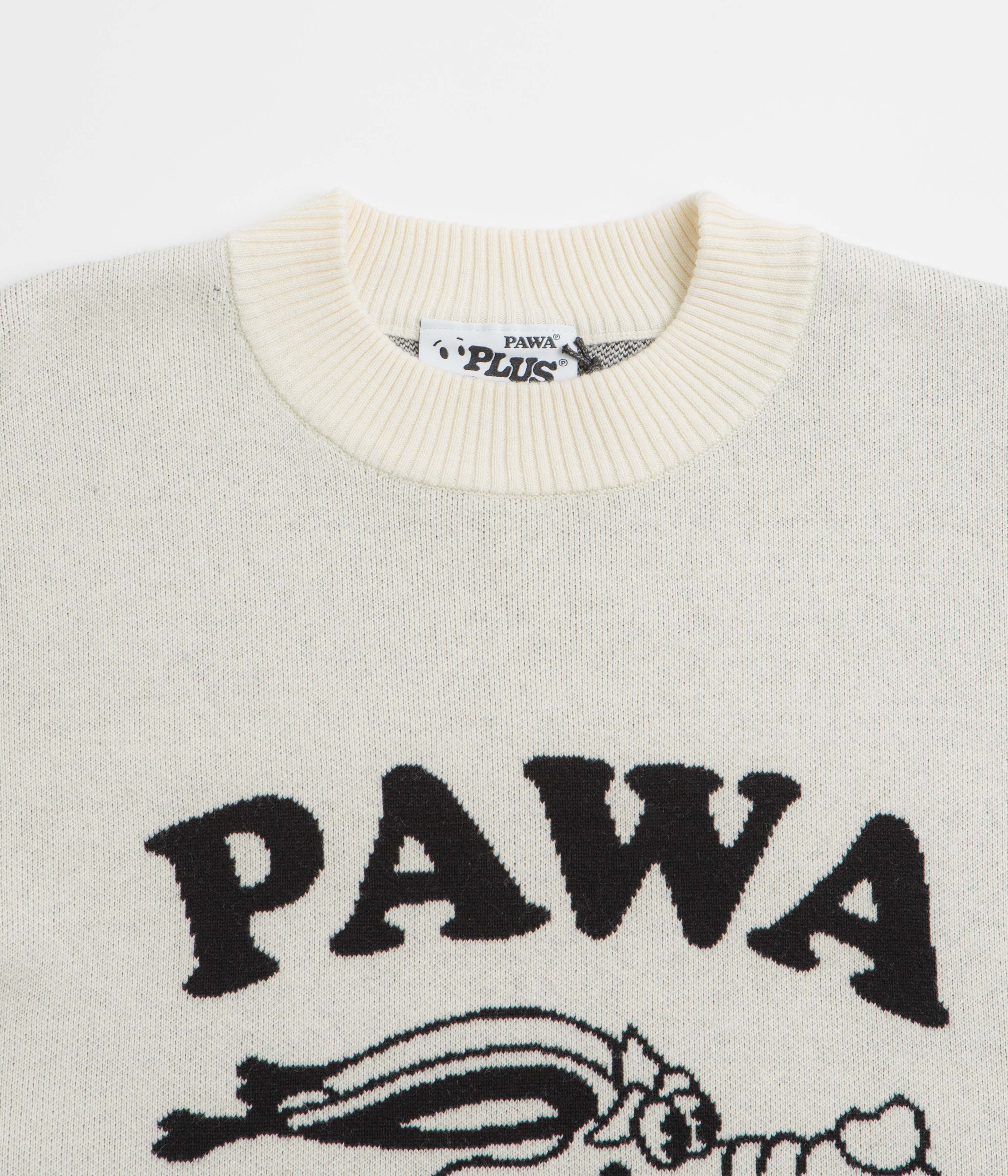 Pawa Speed Sports Doggo Knit Sweatshirt - Cream - Image 4
