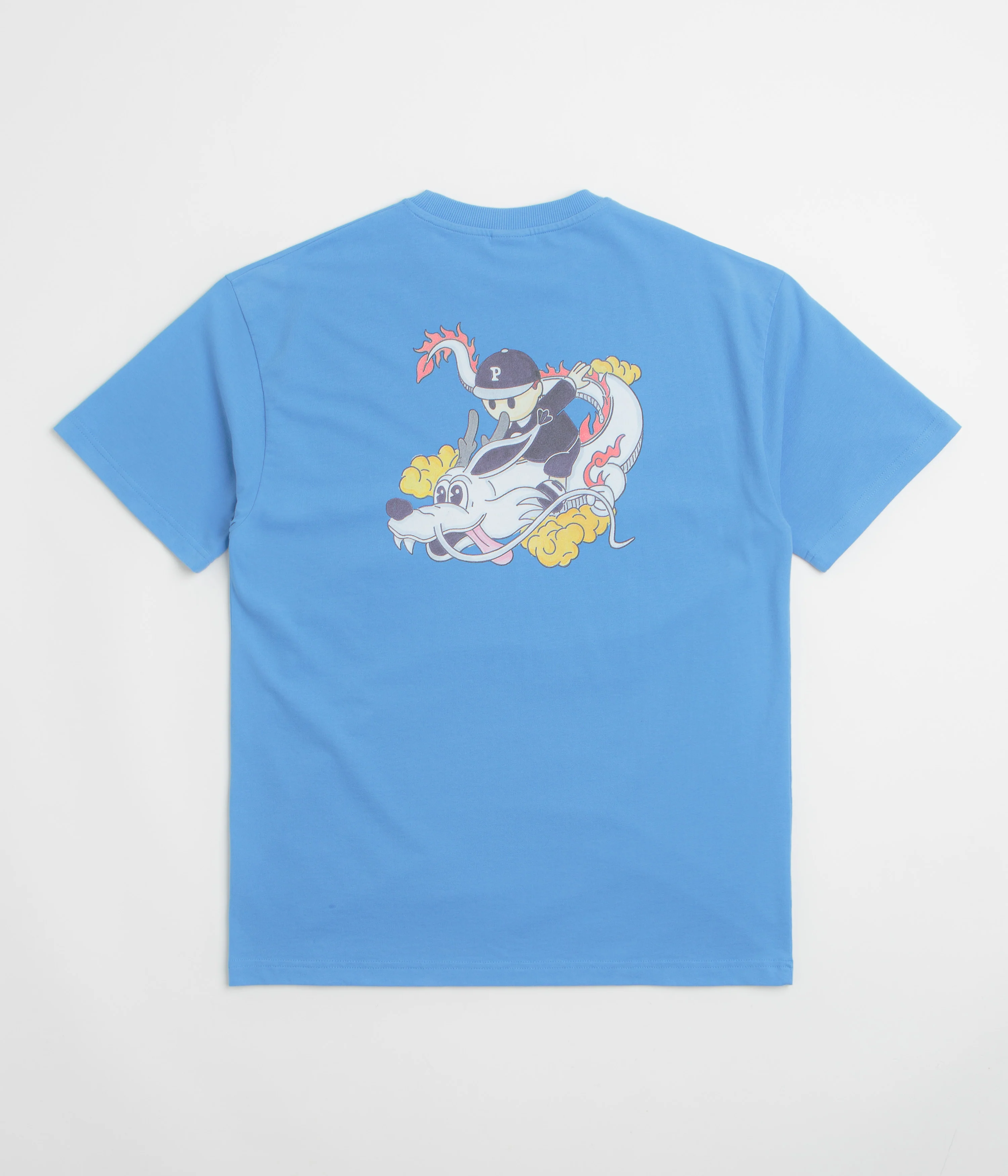 Pawa Speed Sports Dragon Doggo T-Shirt - Bleu / Azur