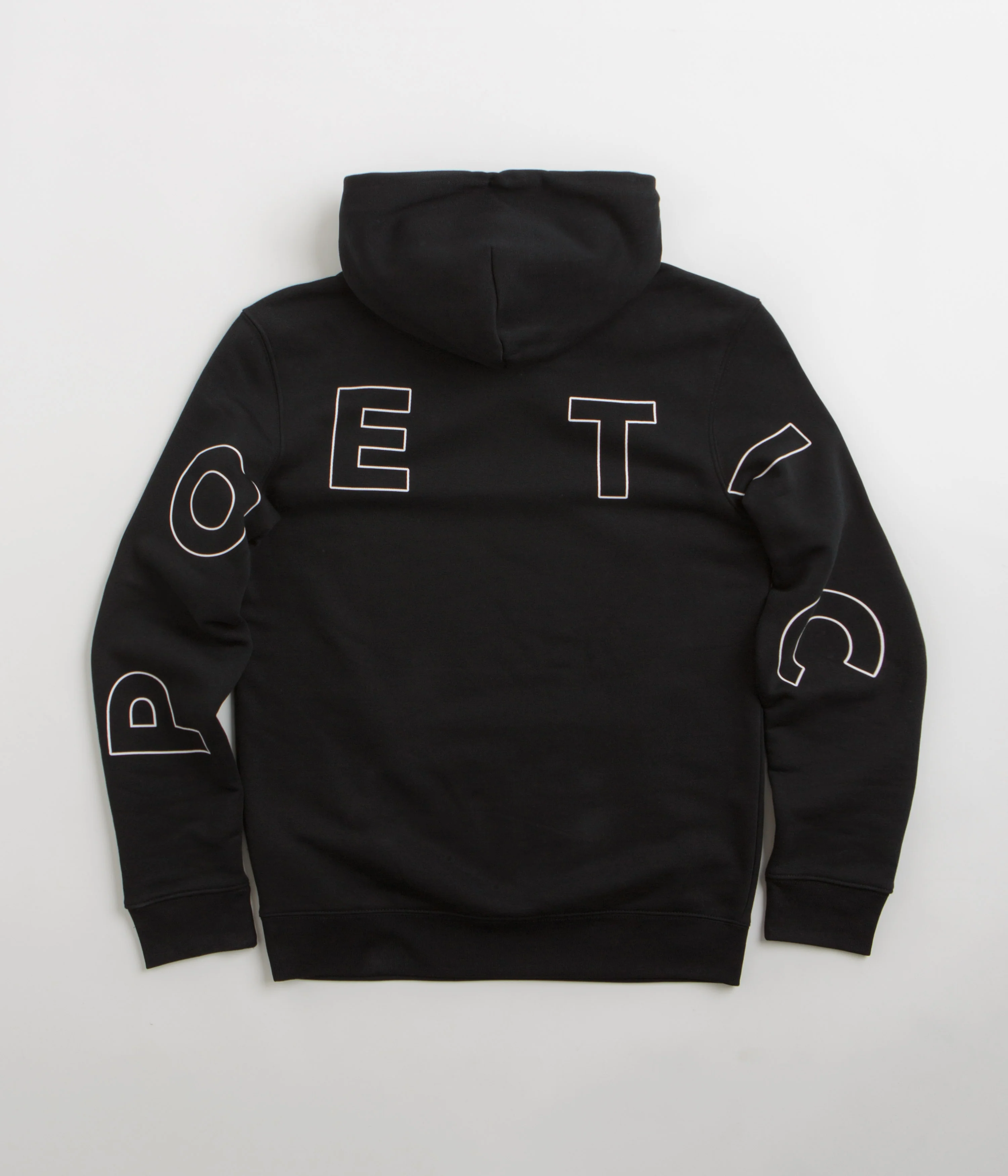 Poetic Collective Big Back Text Hoodie - Black - Image 3