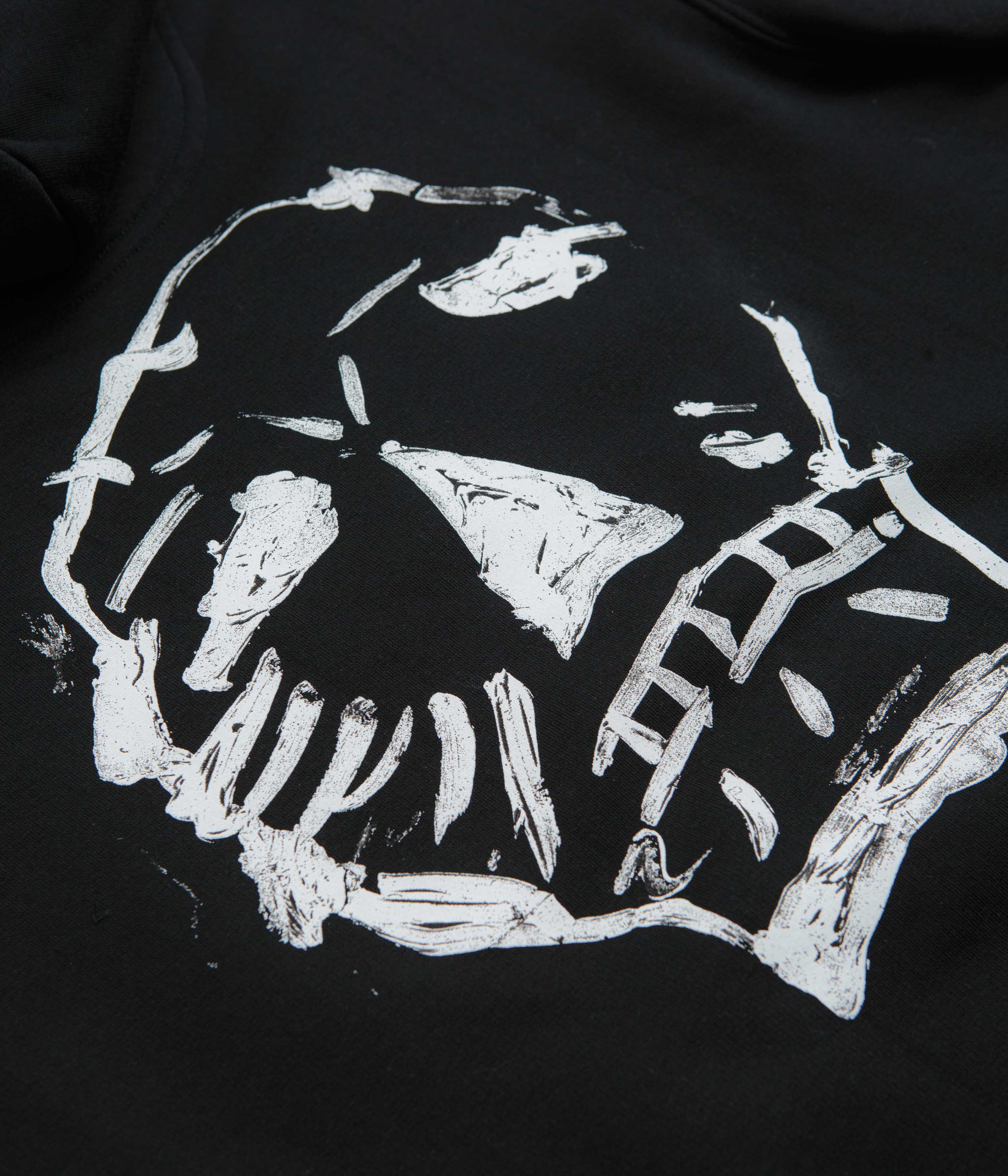 Poetic Collective Big Skull Hoodie - Black - Image 4