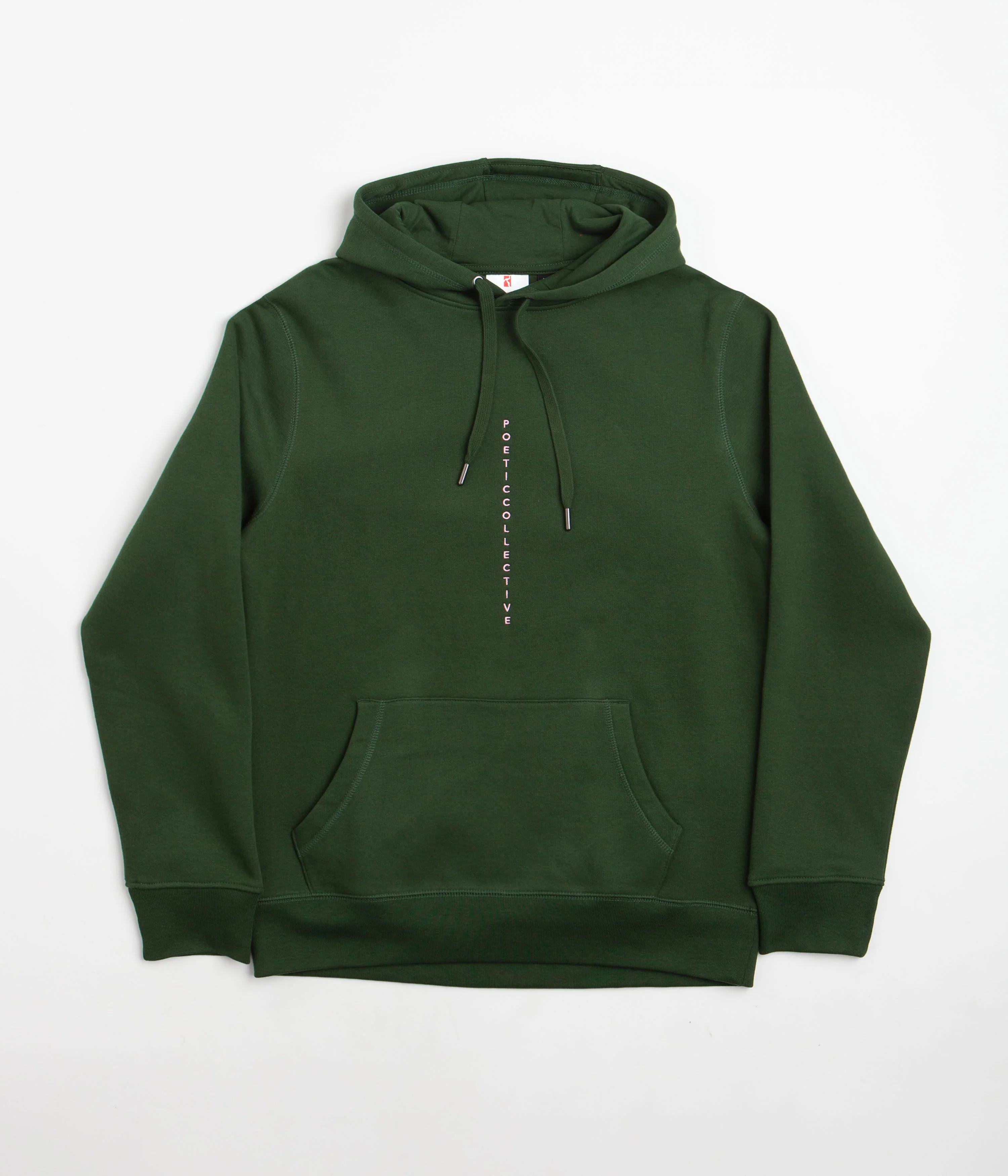 Poetic Collective Brush Stroke Hoodie - Bottle Green - Image 2