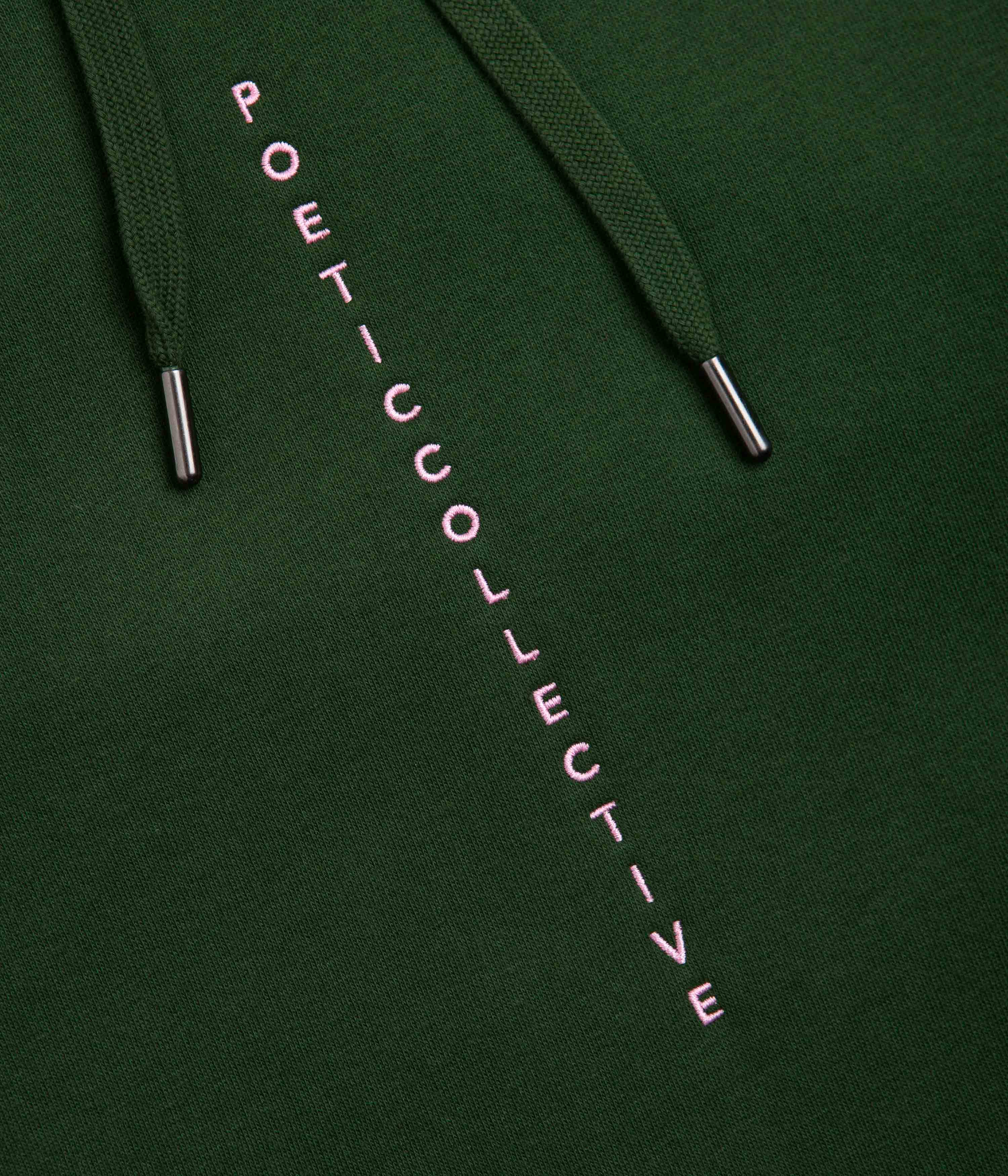 Poetic Collective Brush Stroke Hoodie - Bottle Green - Image 4