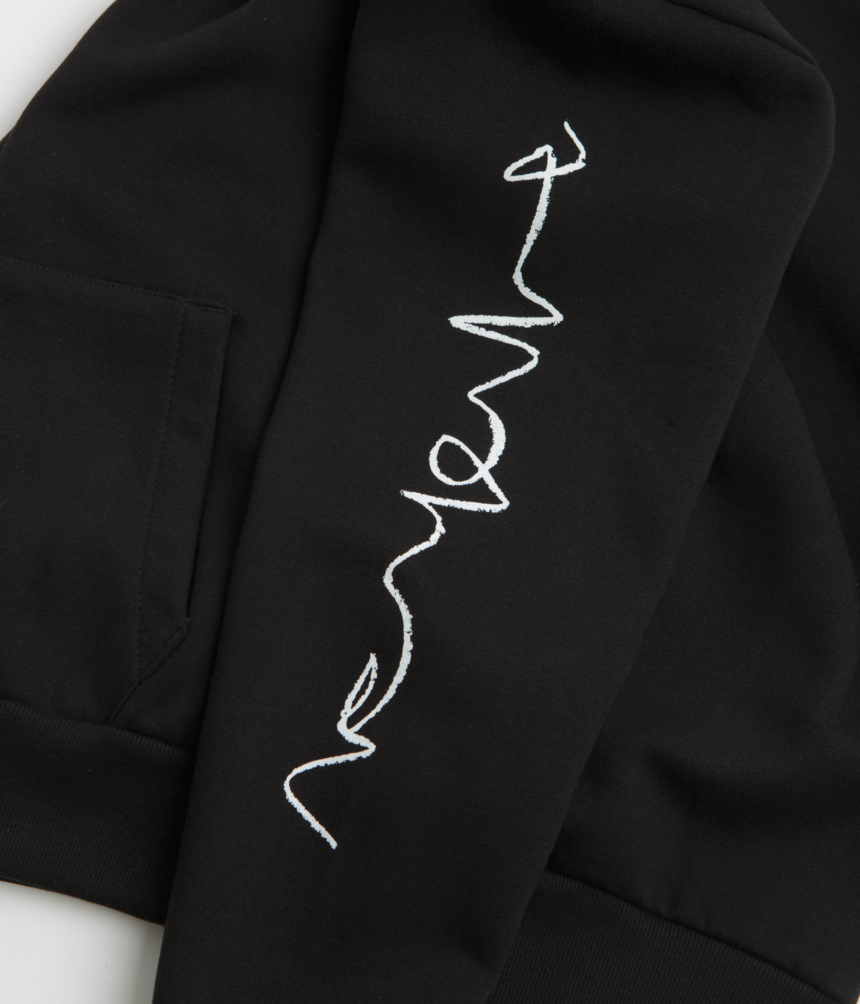 Poetic Collective Crayon Arm Zip Hoodie - Black - Image 5