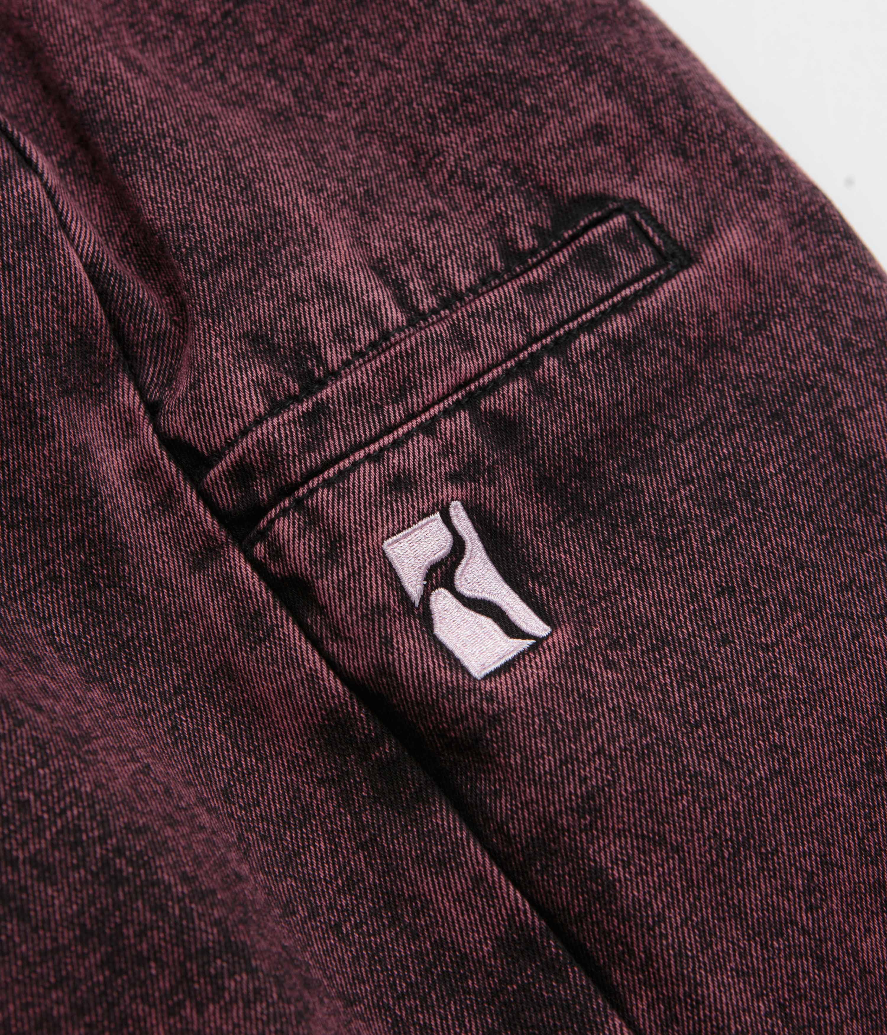 Poetic Collective Denim Balloon Pants - Red Acid Wash - Image 7