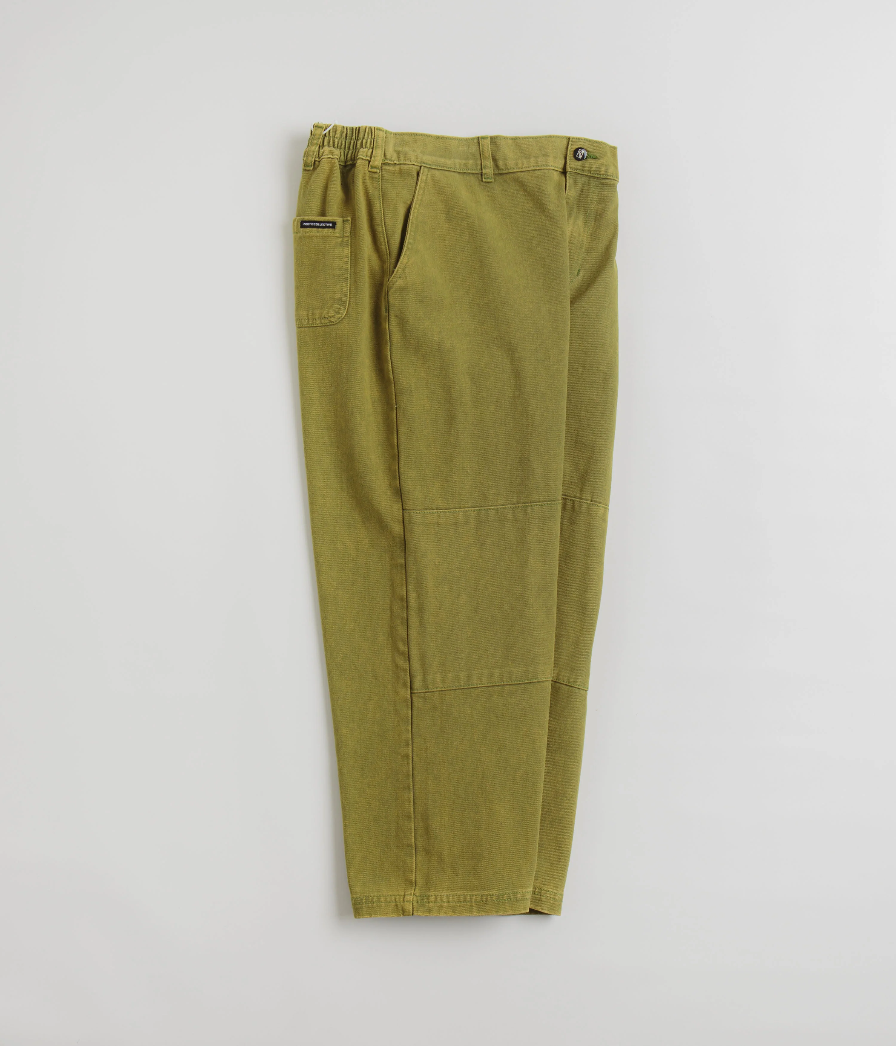 Poetic Collective Denim Sculptor Pants - Green Acid Wash - Image 2