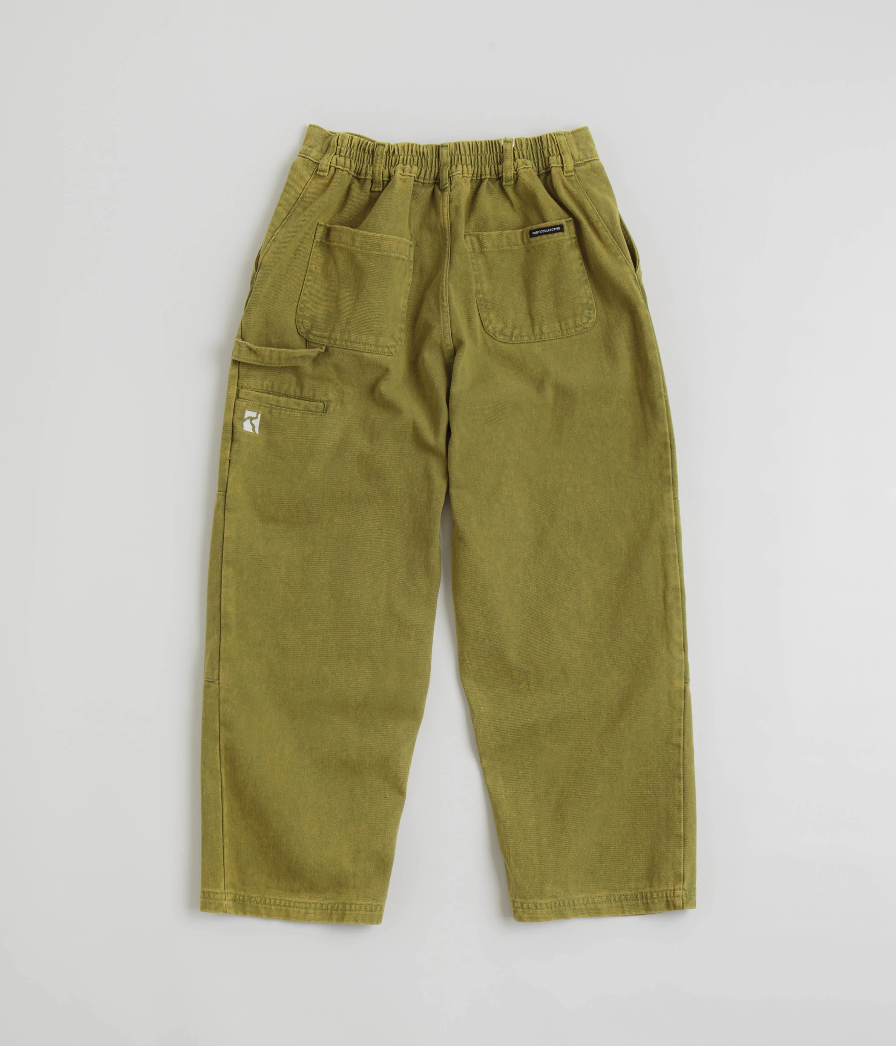 Poetic Collective Denim Sculptor Pants - Green Acid Wash - Image 3