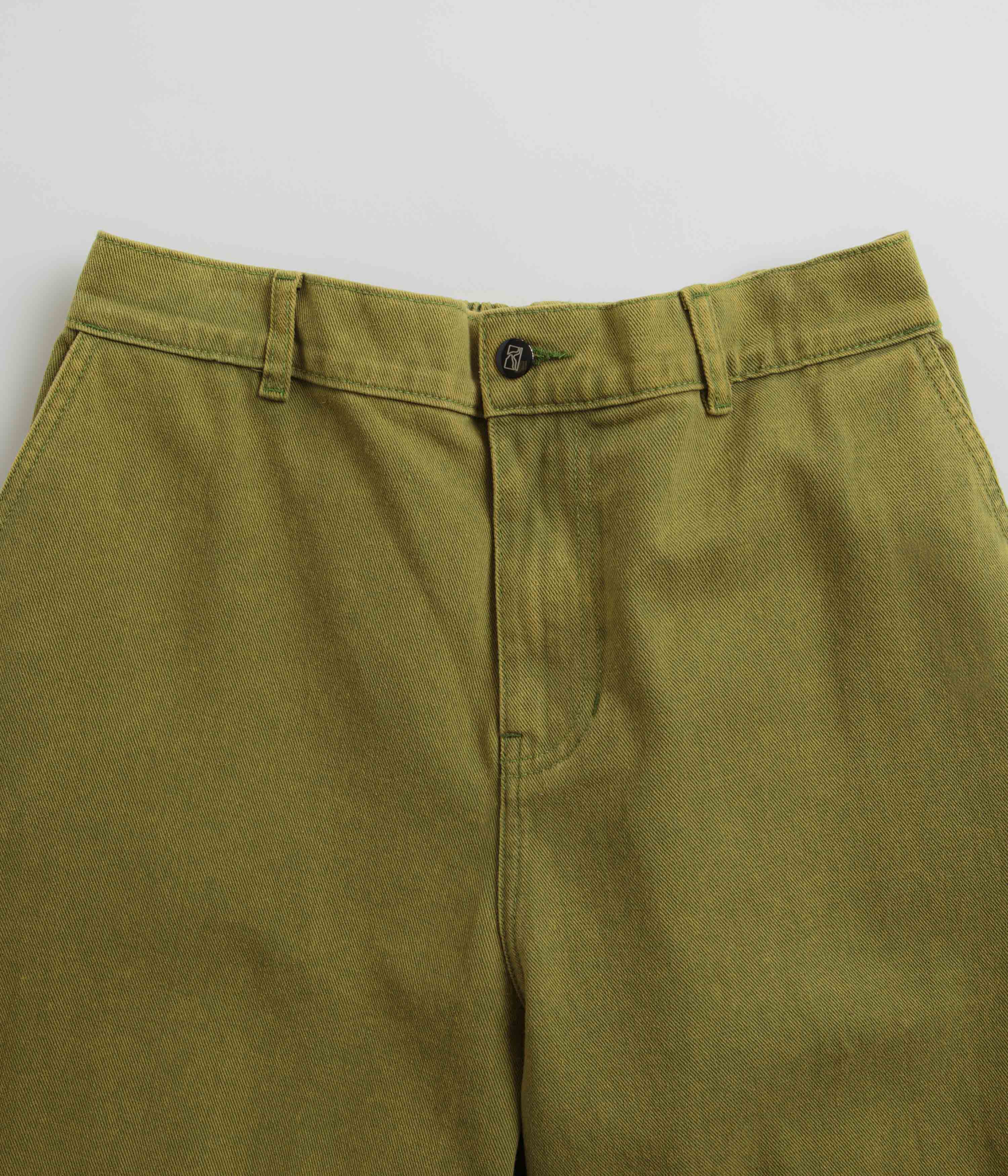 Poetic Collective Denim Sculptor Pants - Green Acid Wash - Image 4