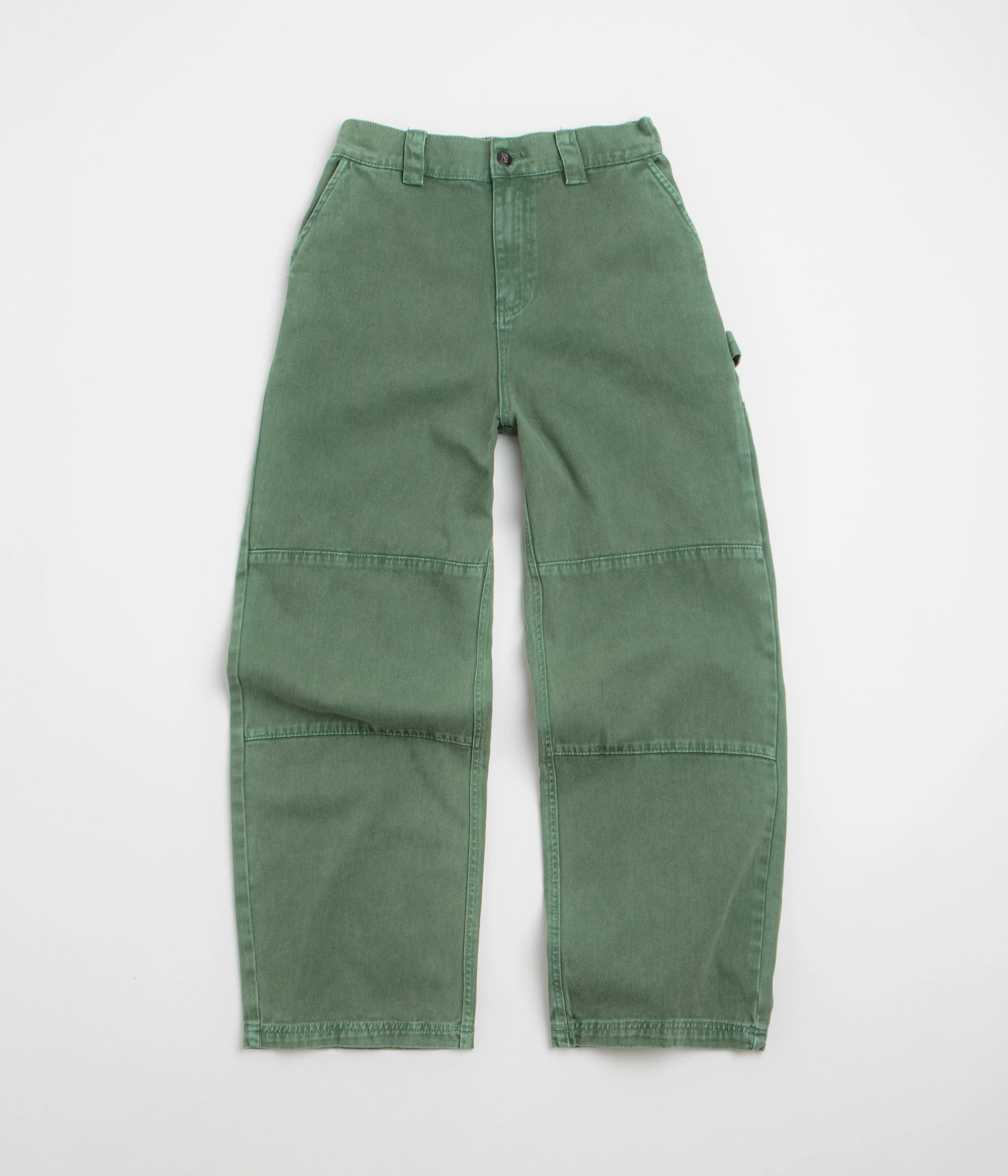 Poetic Collective Denim Sculptor Pants - Green Acid Wash / Green