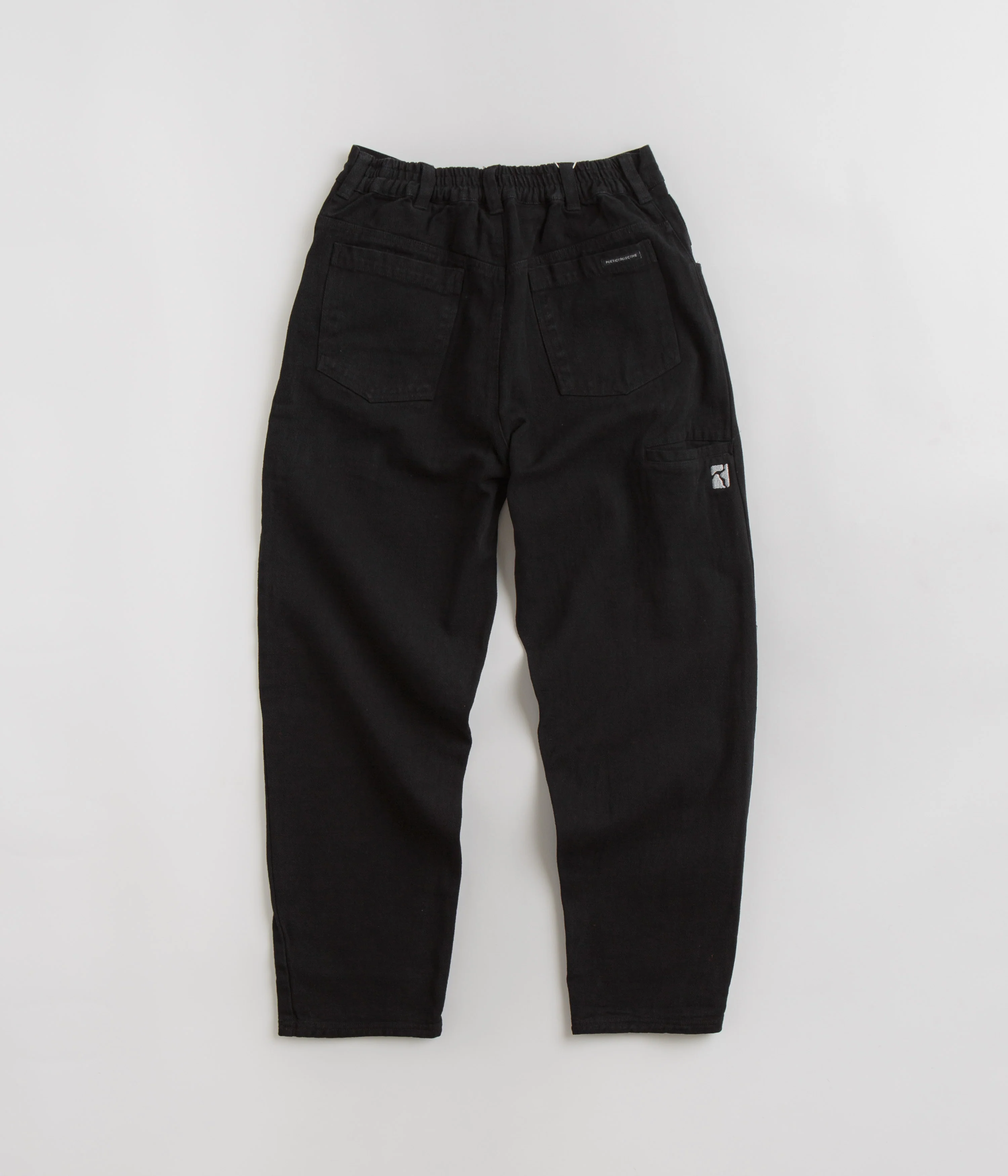 Poetic Collective Denim Tapered Pants - Black - Image 3