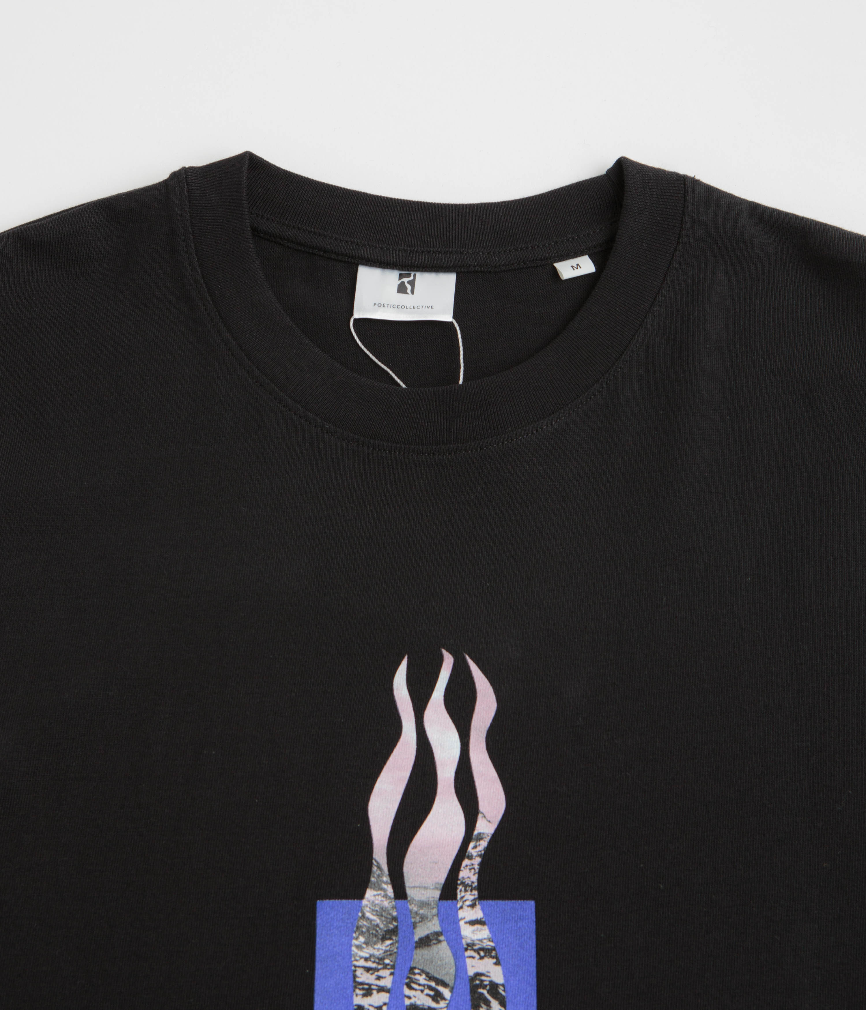 Poetic Collective Flames T-Shirt - Black - Image 3