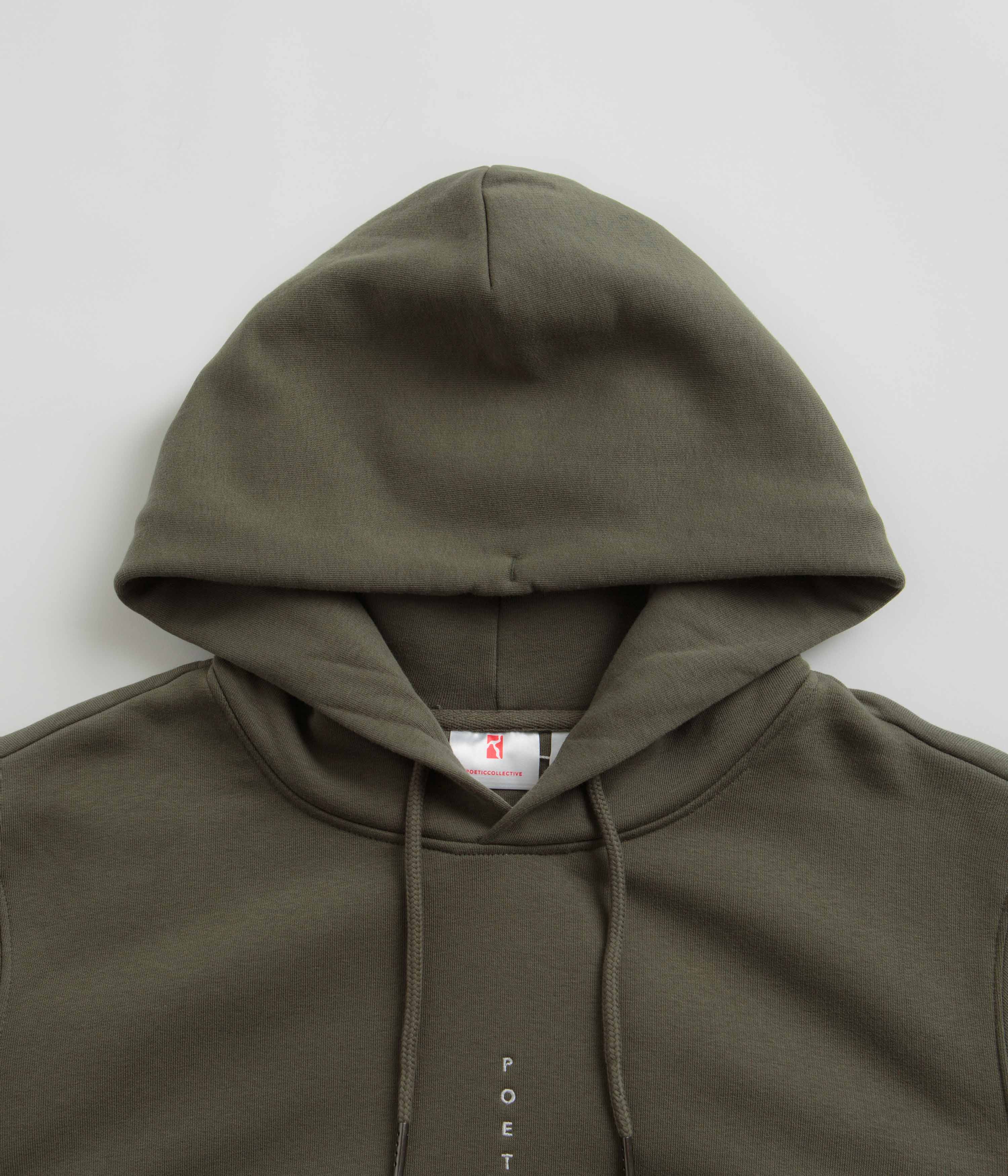 Poetic Collective Flower Hoodie - Khaki - Image 3