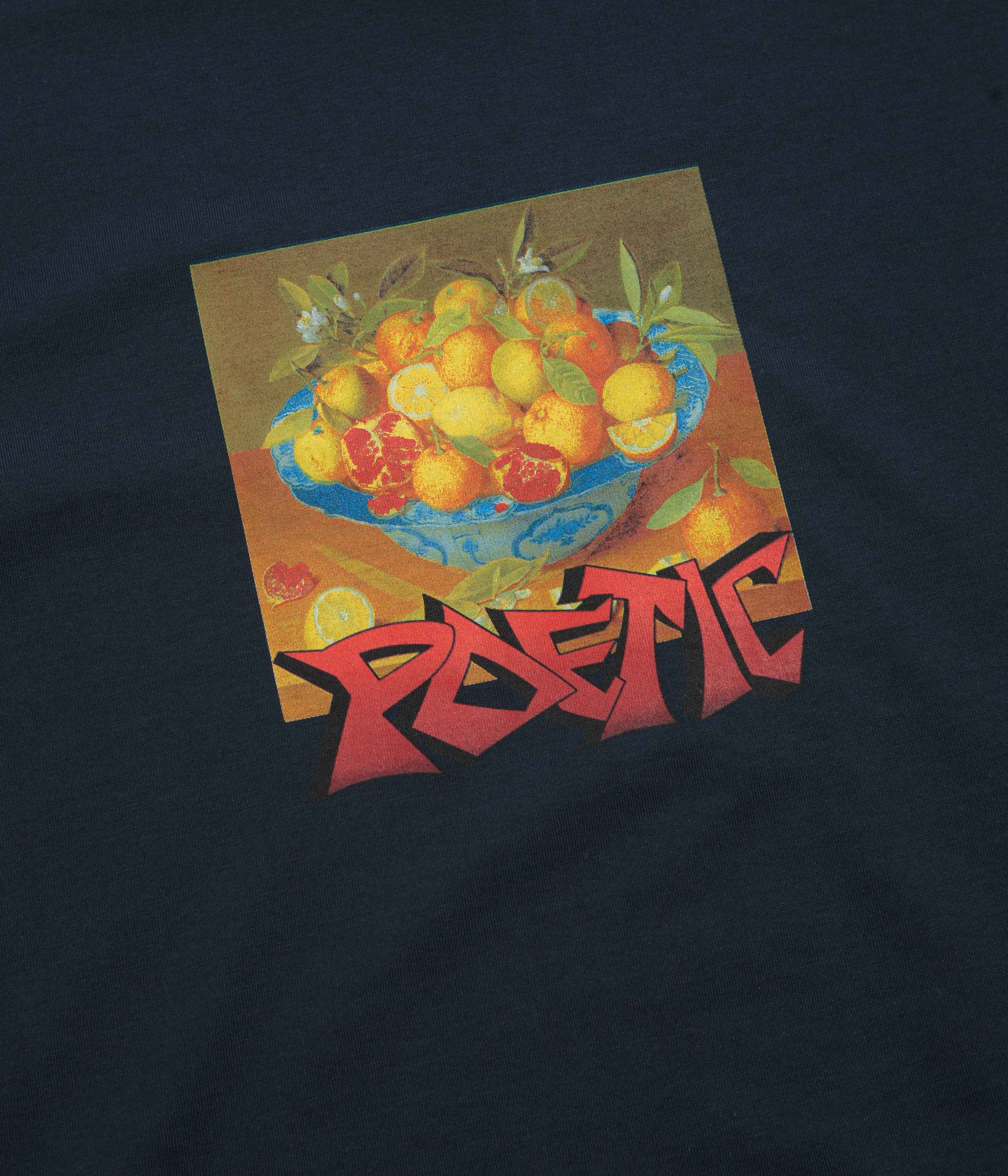 Poetic Collective Graff Fruit T-Shirt - Navy - Image 3