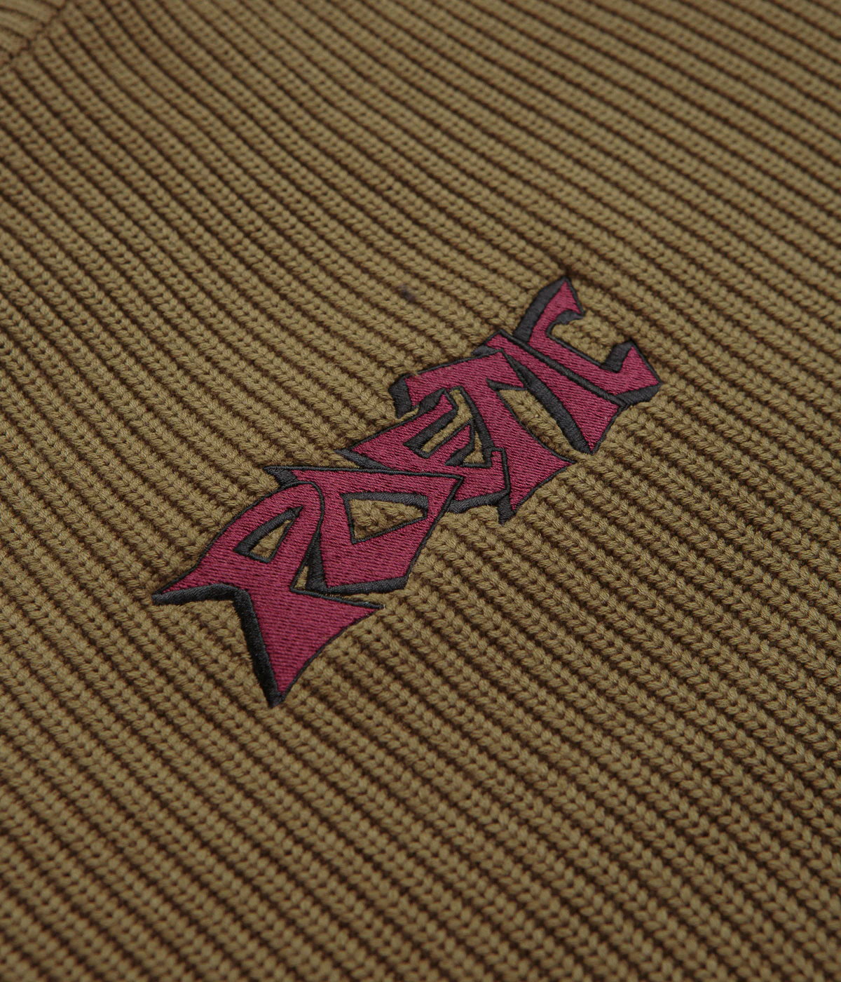 Poetic Collective Graff Knitted Crewneck Sweatshirt - Brown - Image 3
