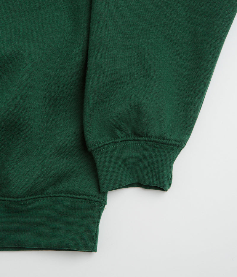 Poetic Collective Heavy Polo Sweatshirt - Bottle Green - Image 4
