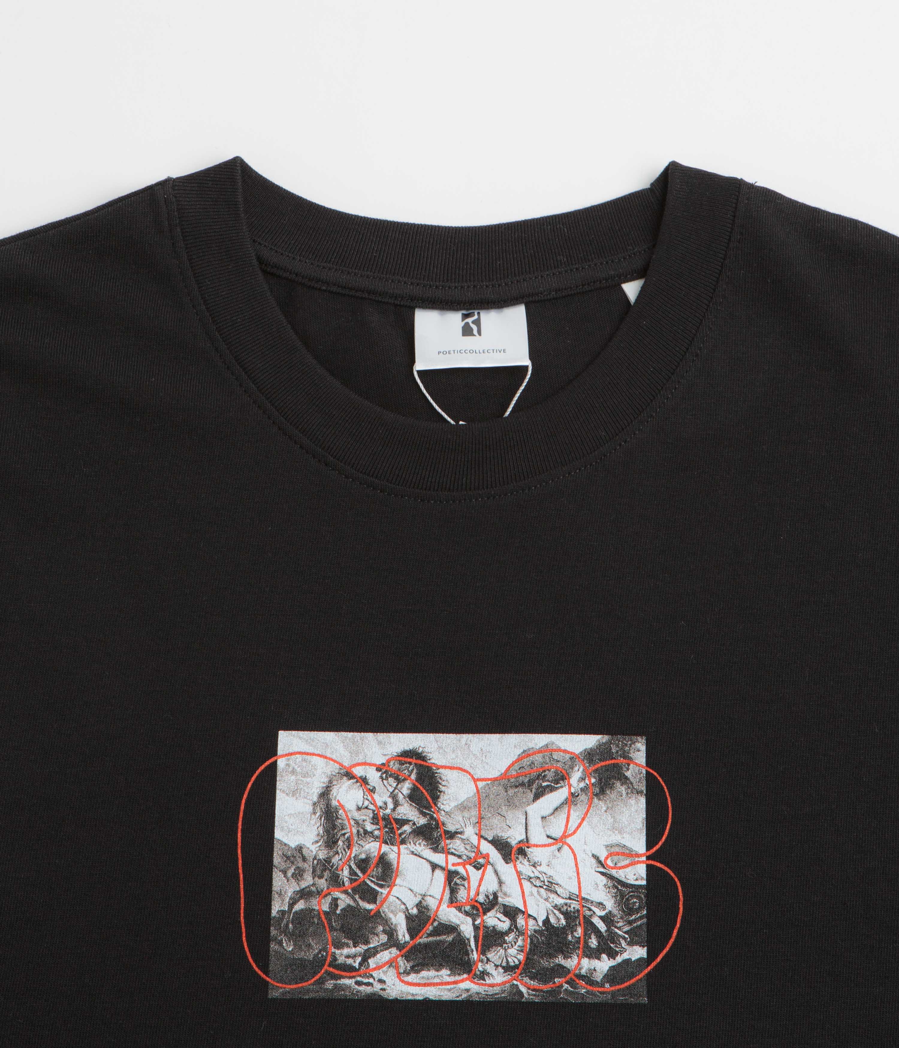 Poetic Collective Horses T-Shirt - Black - Image 2