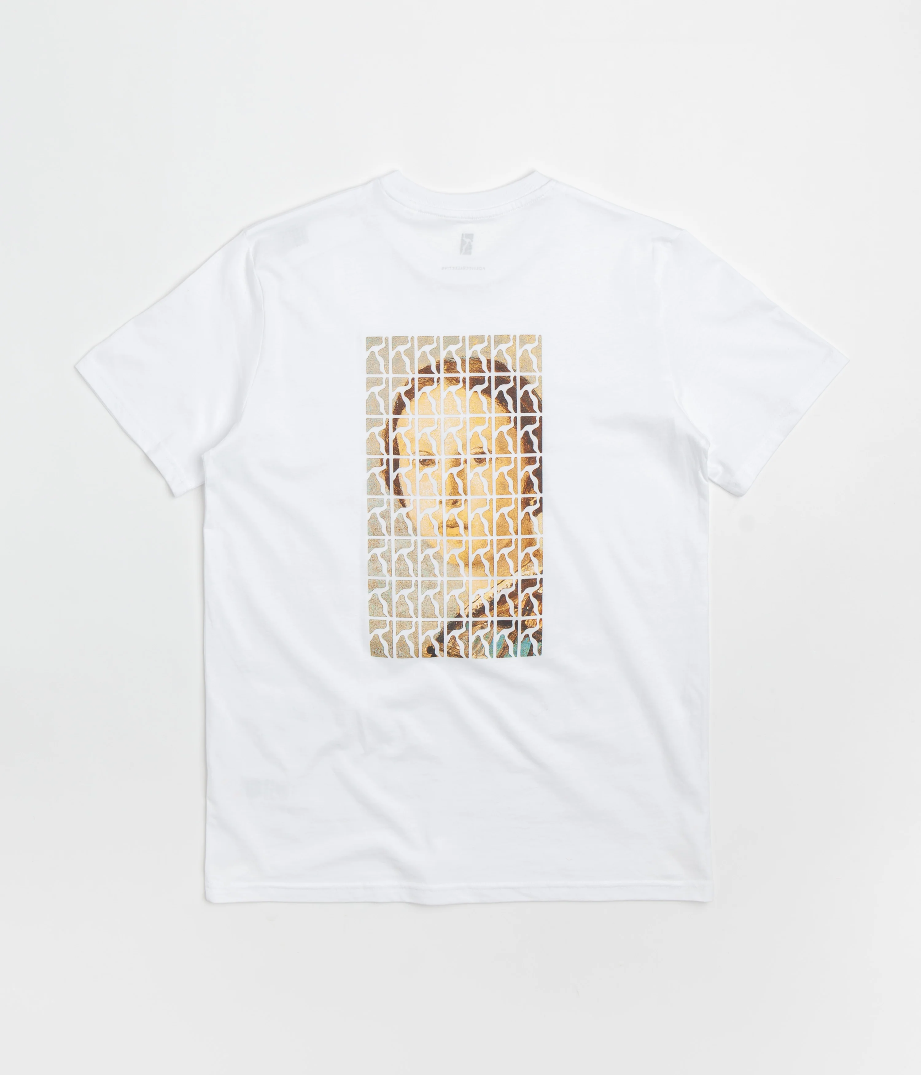 Poetic Collective Logo Repeat Painting T-Shirt - White