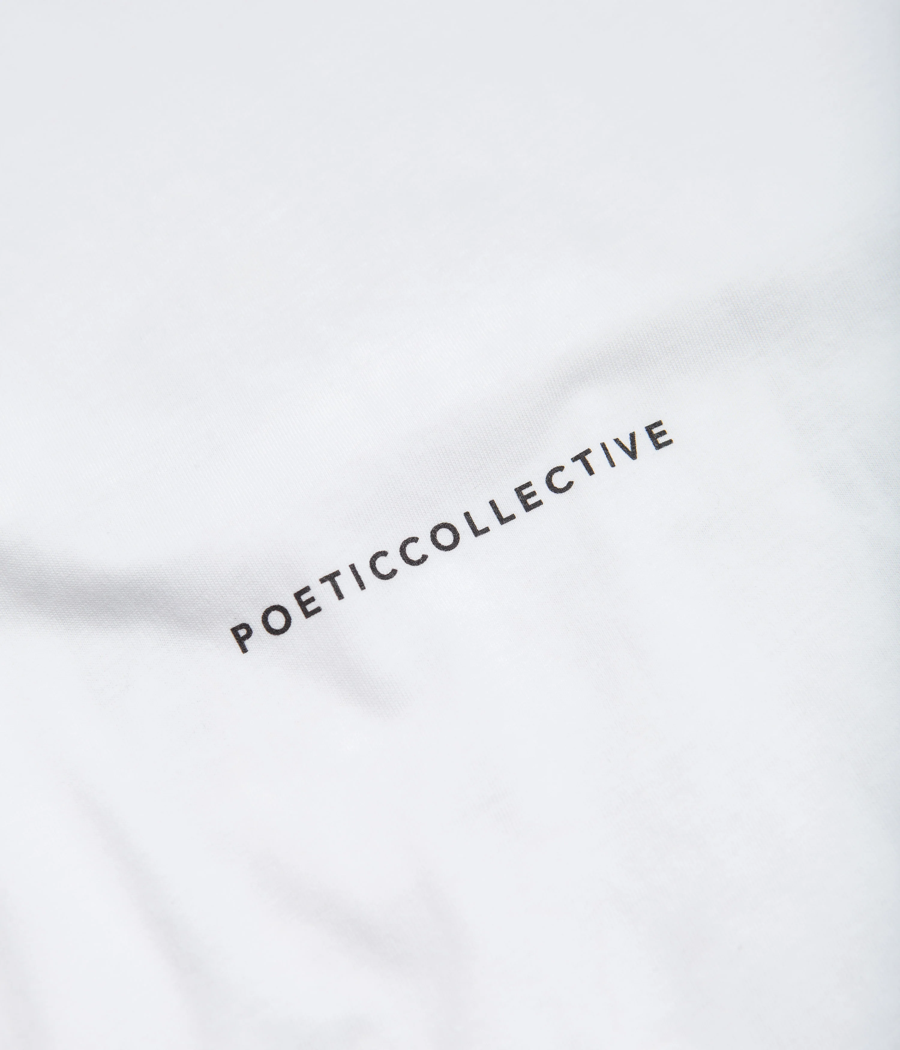 Poetic Collective Logo Repeat Painting T-Shirt - White - Image 3
