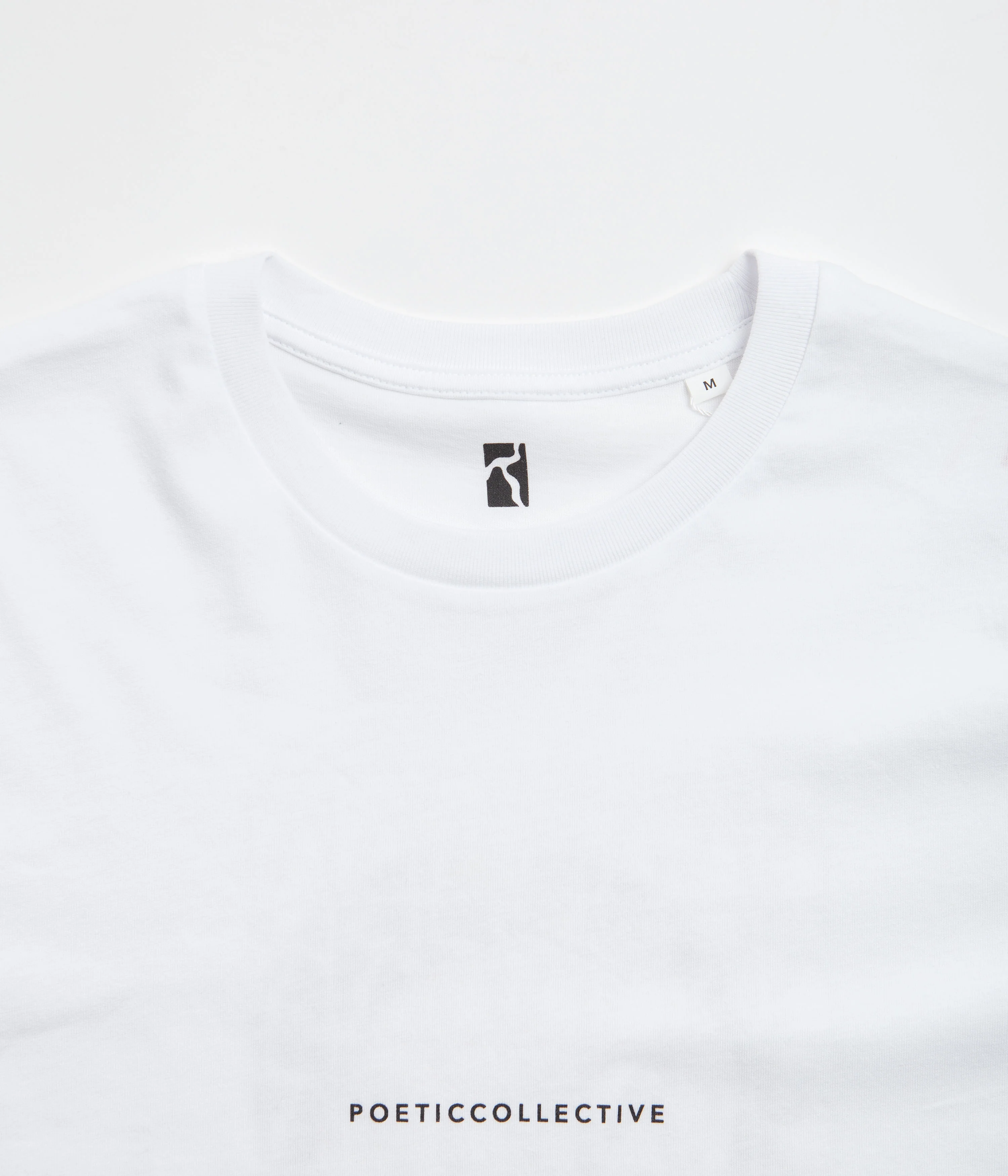 Poetic Collective Logo Repeat Painting T-Shirt - White - Image 4