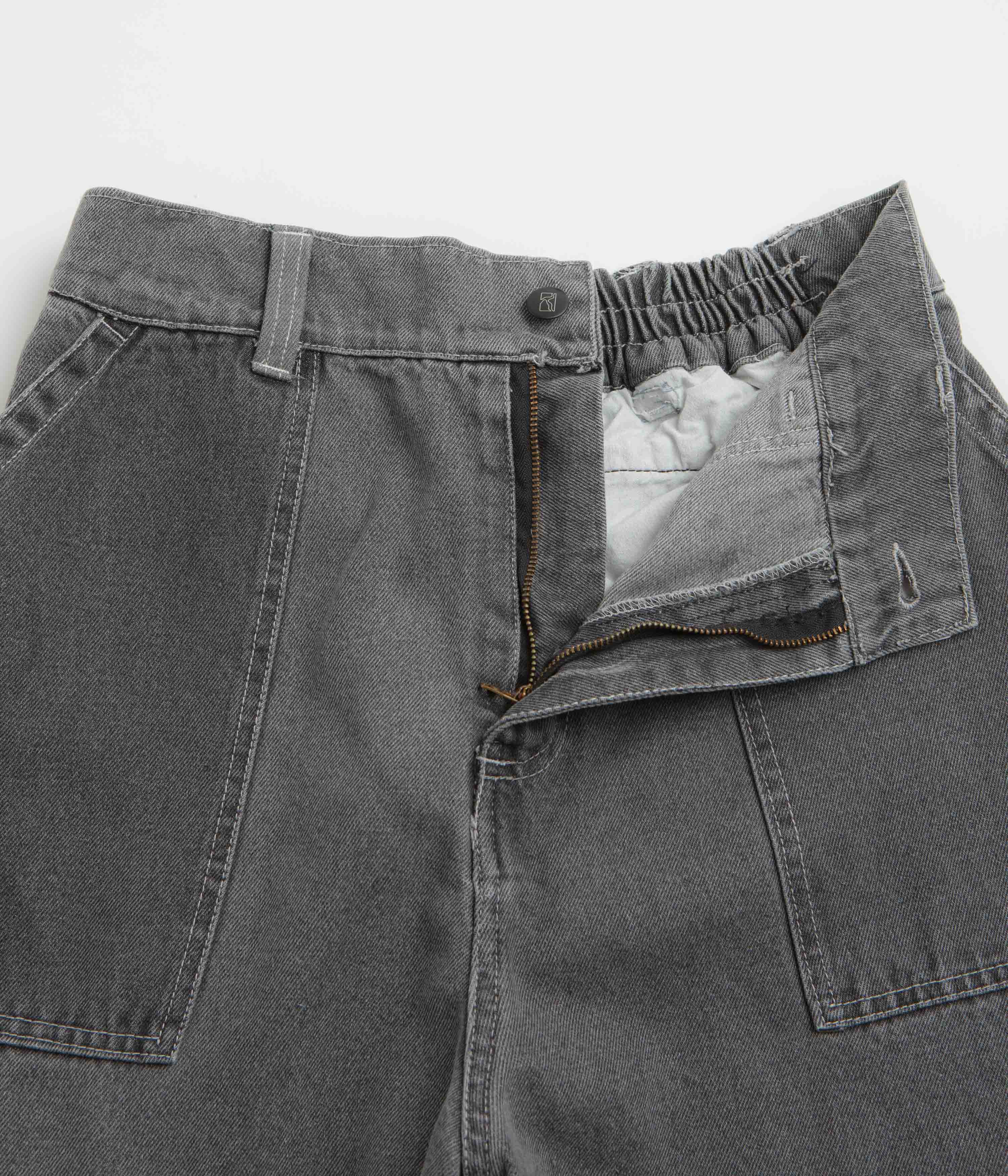 Poetic Collective Painter Pants - Grey Washed Denim / Grey - Image 6