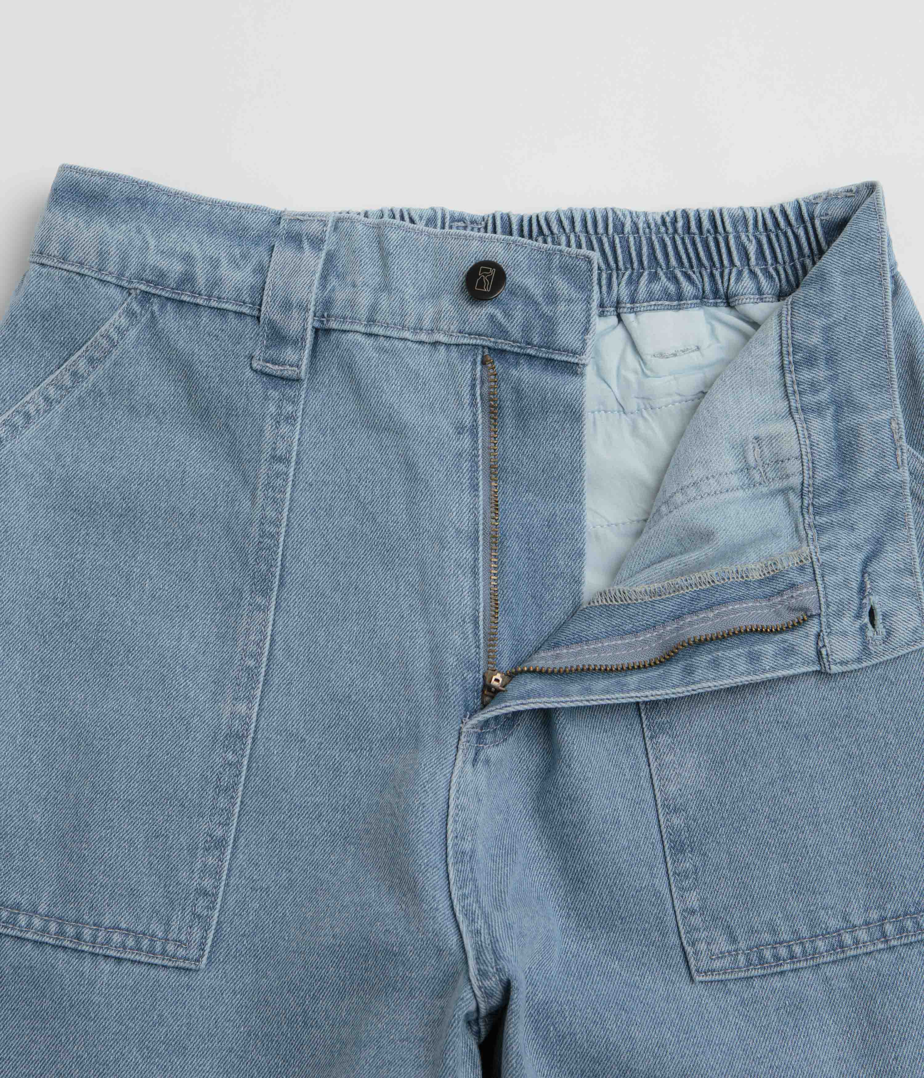 Poetic Collective Painter Pants - Light Blue Denim - Image 5